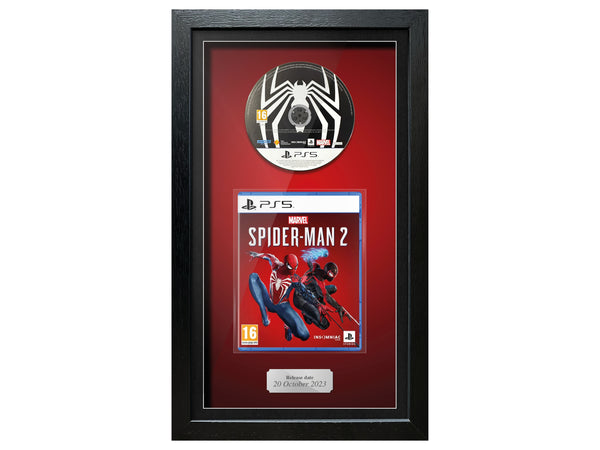 Marvel's Spider-Man 2 (PS5) Inspired By Exhibition Range Framed Game - Frame-A-Game