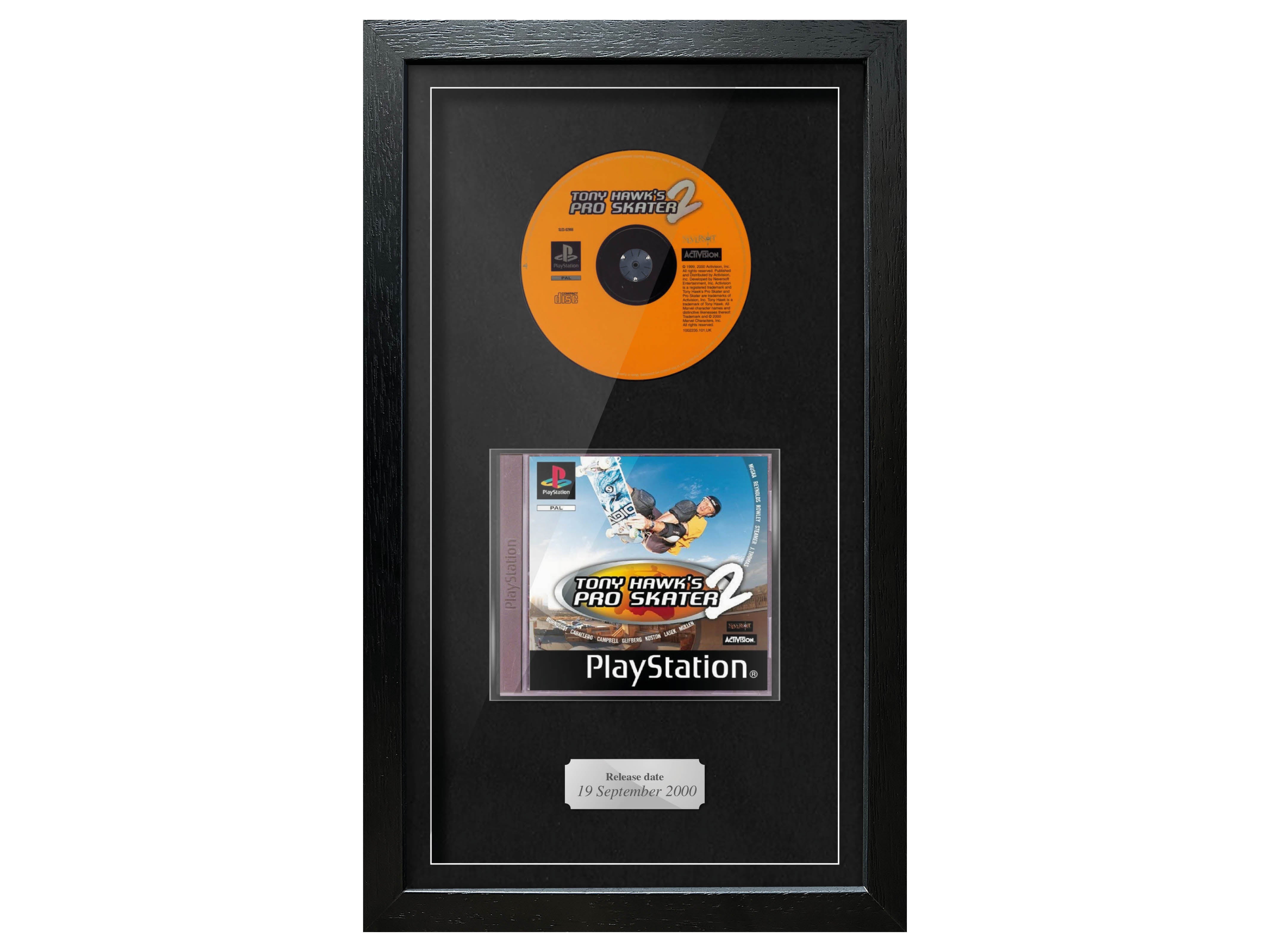 Tony Hawk's Pro Skater 2 (PS1) Exhibition Range Framed Game - Frame-A-Game