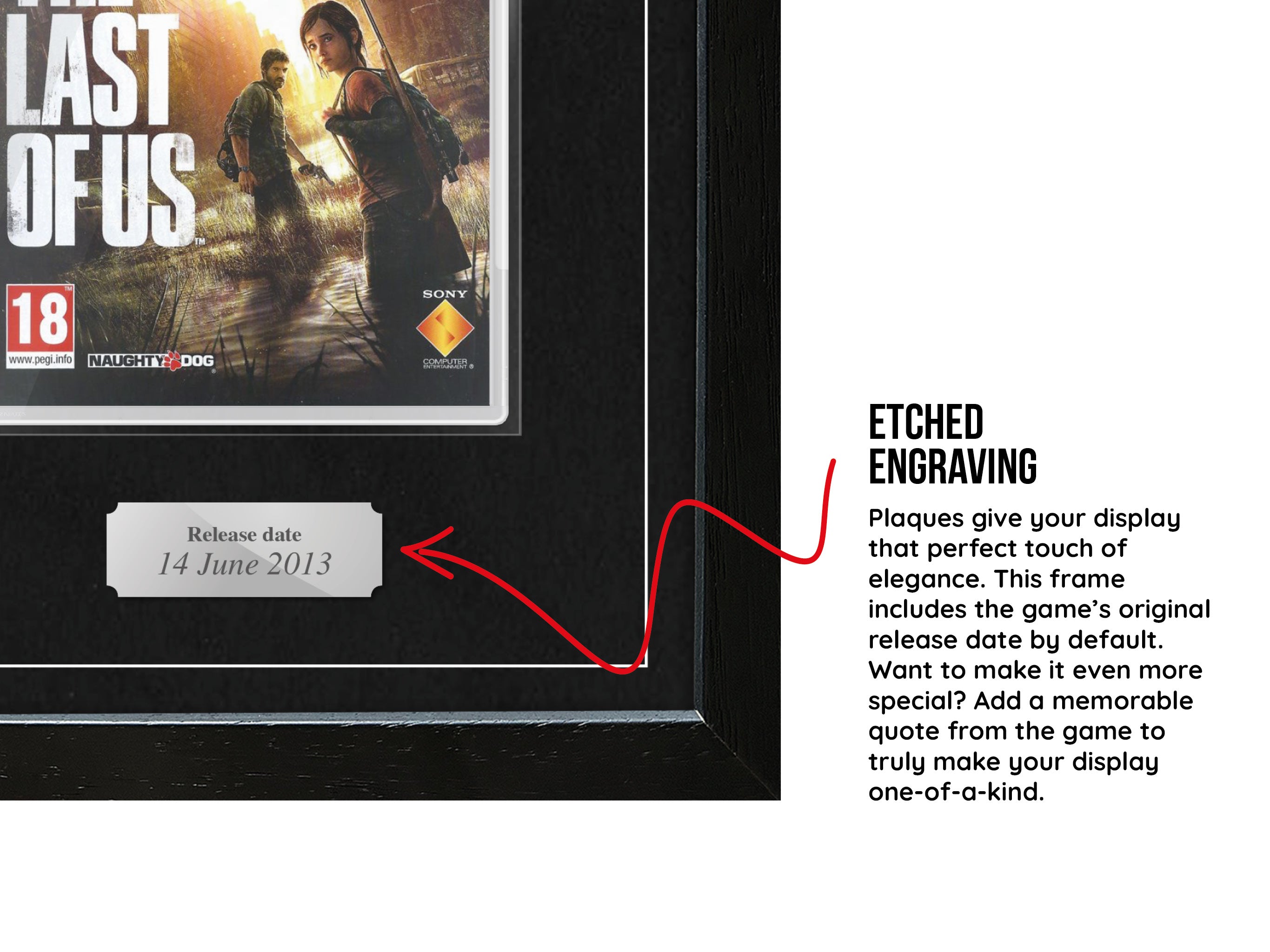 The Last of Us (PS3) Exhibition Range Framed Game - Frame-A-Game