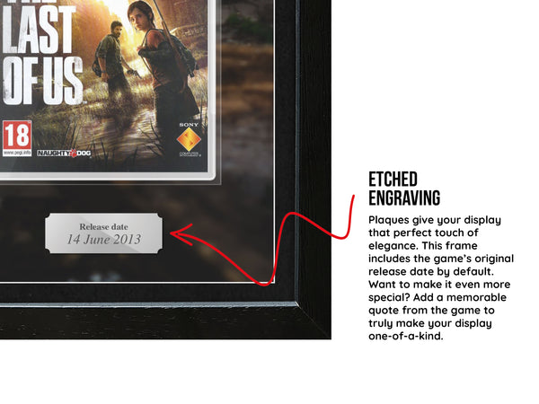 The Last of Us (PS3) Inspired By Exhibition Range Framed Game - Frame-A-Game
