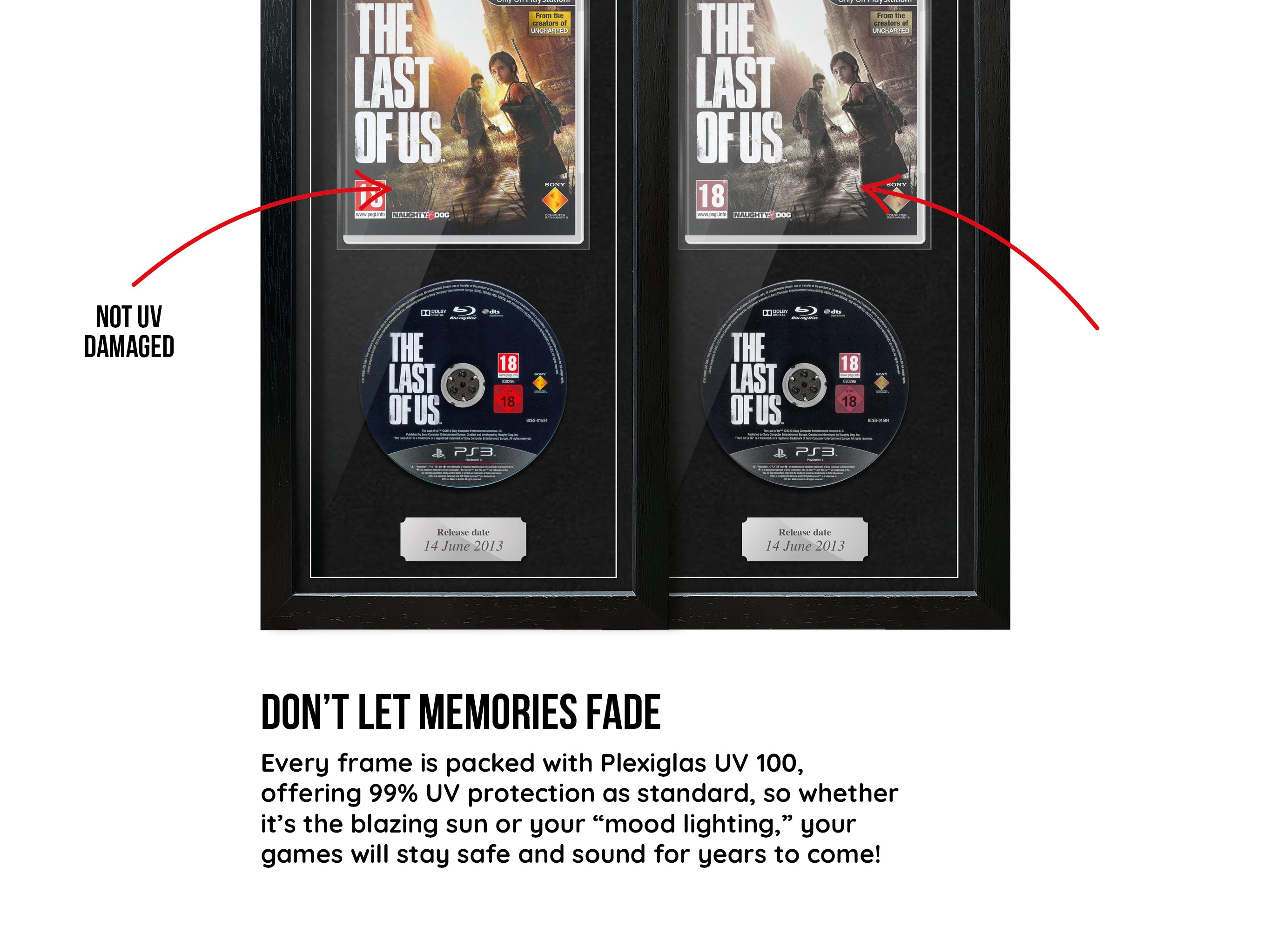 The Last of Us (PS3) Expo Pro Range Framed Game - Frame-A-Game