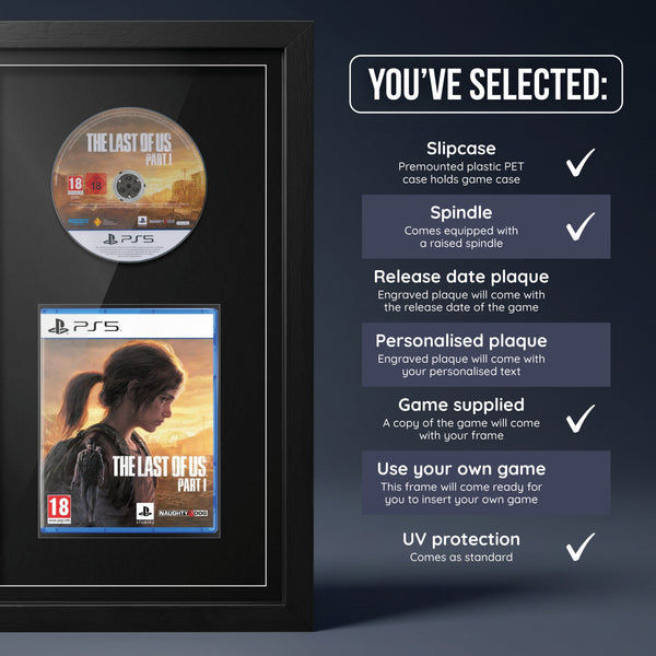 The Last of Us : Part I (PS5) Jeu encadré de la gamme Exhibition Range