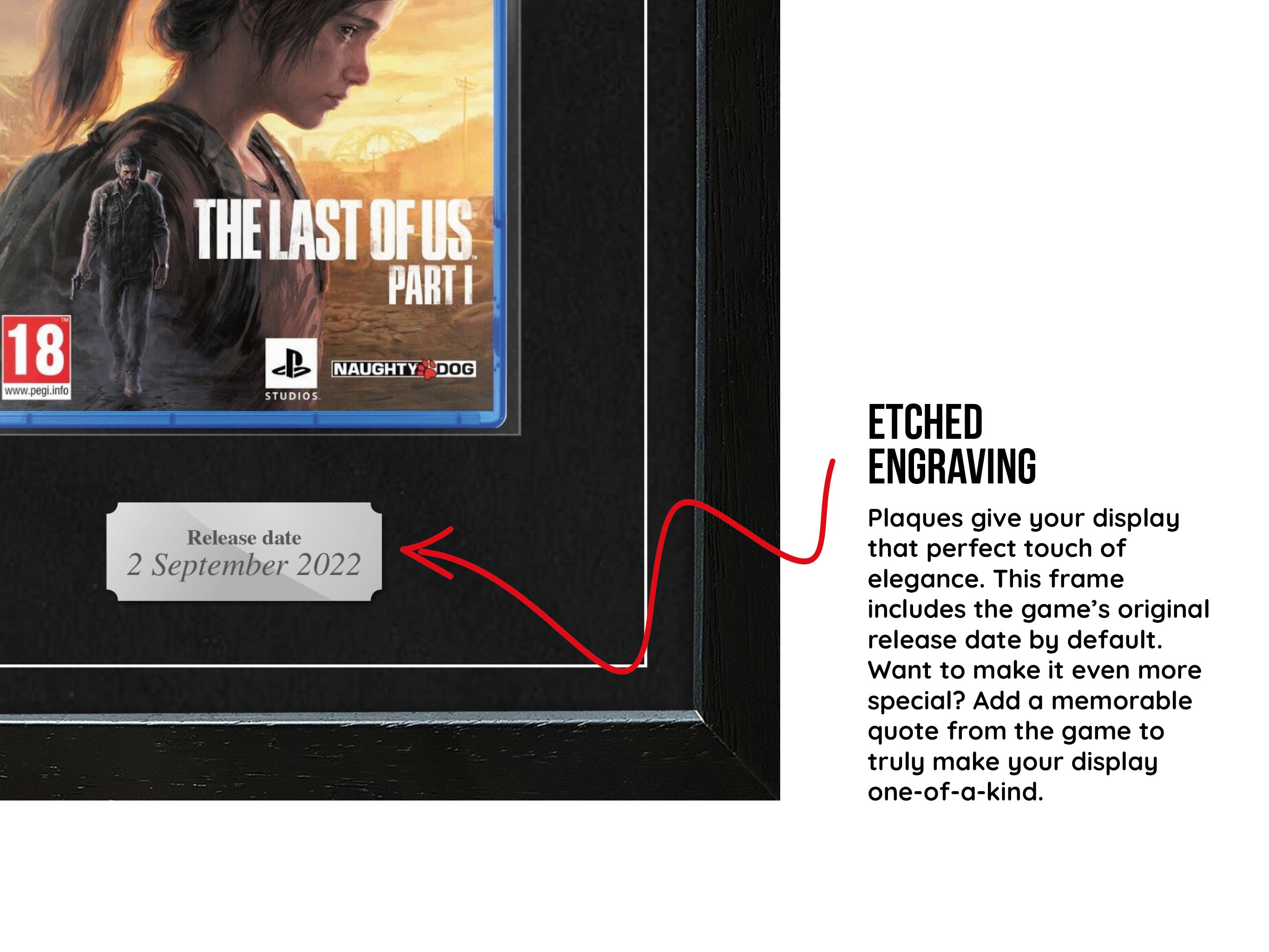 The Last of Us: Part I (PS5) Exhibition Range Framed Game - Frame-A-Game