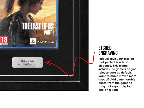 The Last of Us: Part I (PS5) Exhibition Range Framed Game - Frame-A-Game