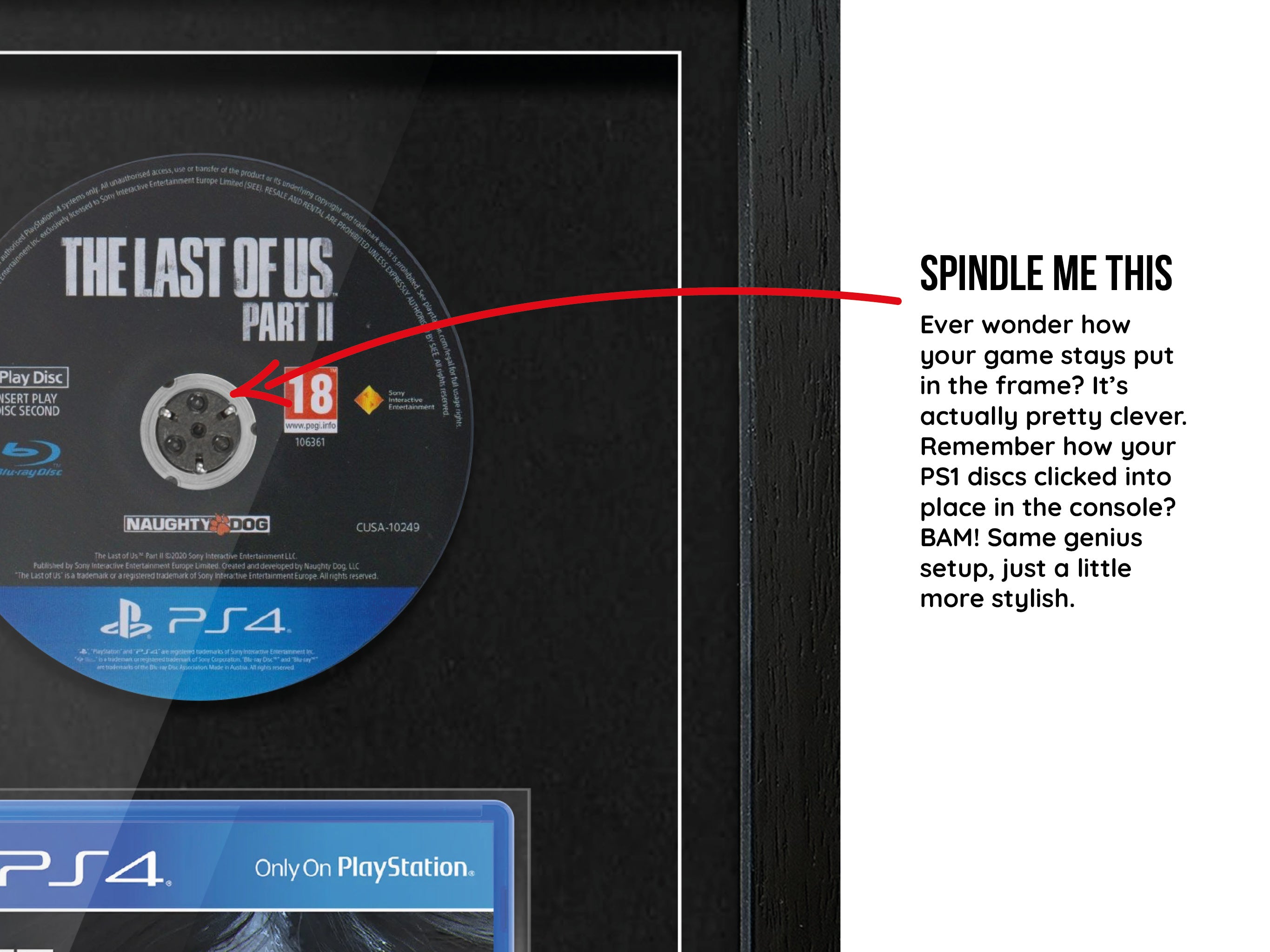 The Last of Us: Part II (PS4) Exhibition Range Framed Game - Frame-A-Game