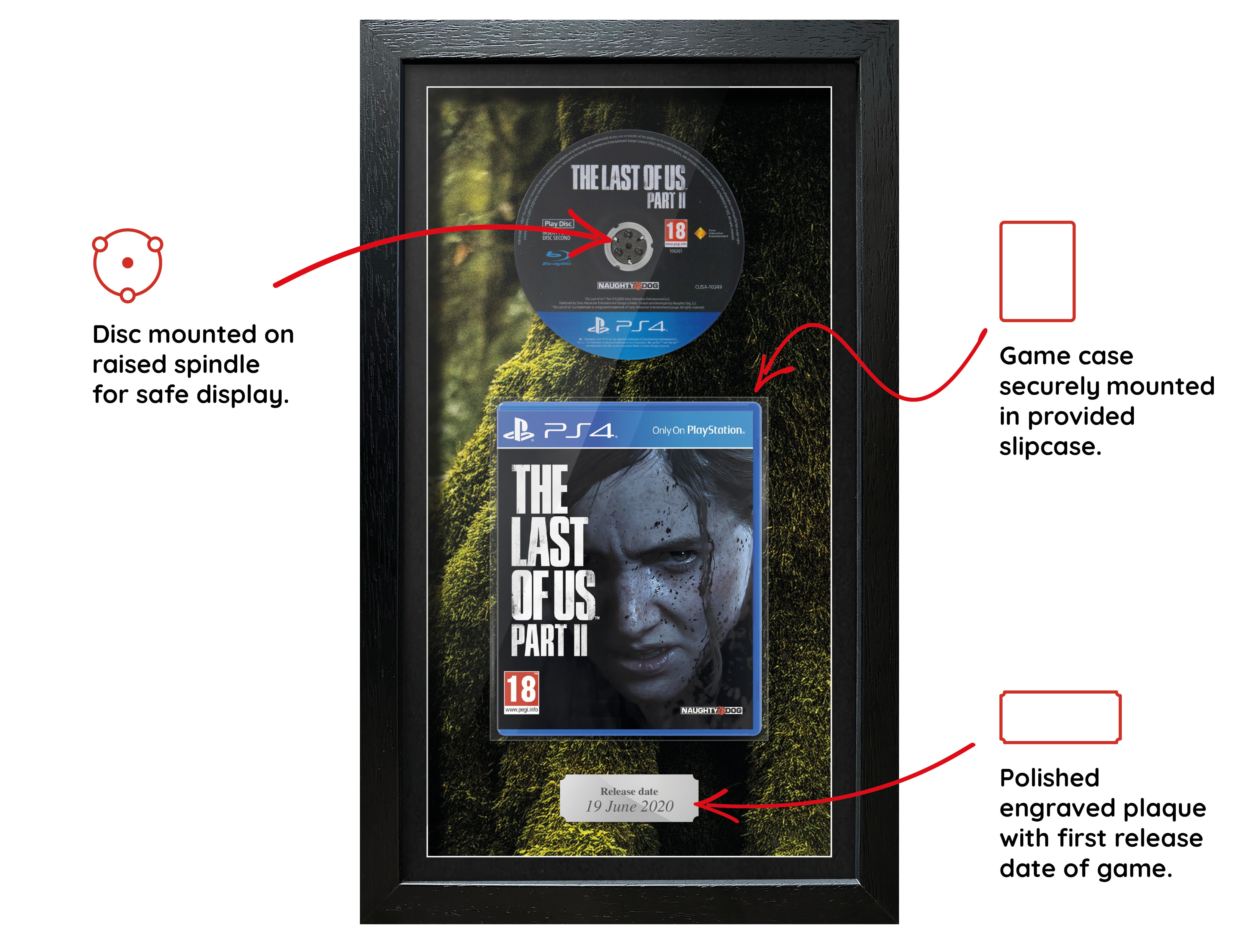 The Last of Us: Part II (PS4) Inspired By Exhibition Range Framed Game - Frame-A-Game