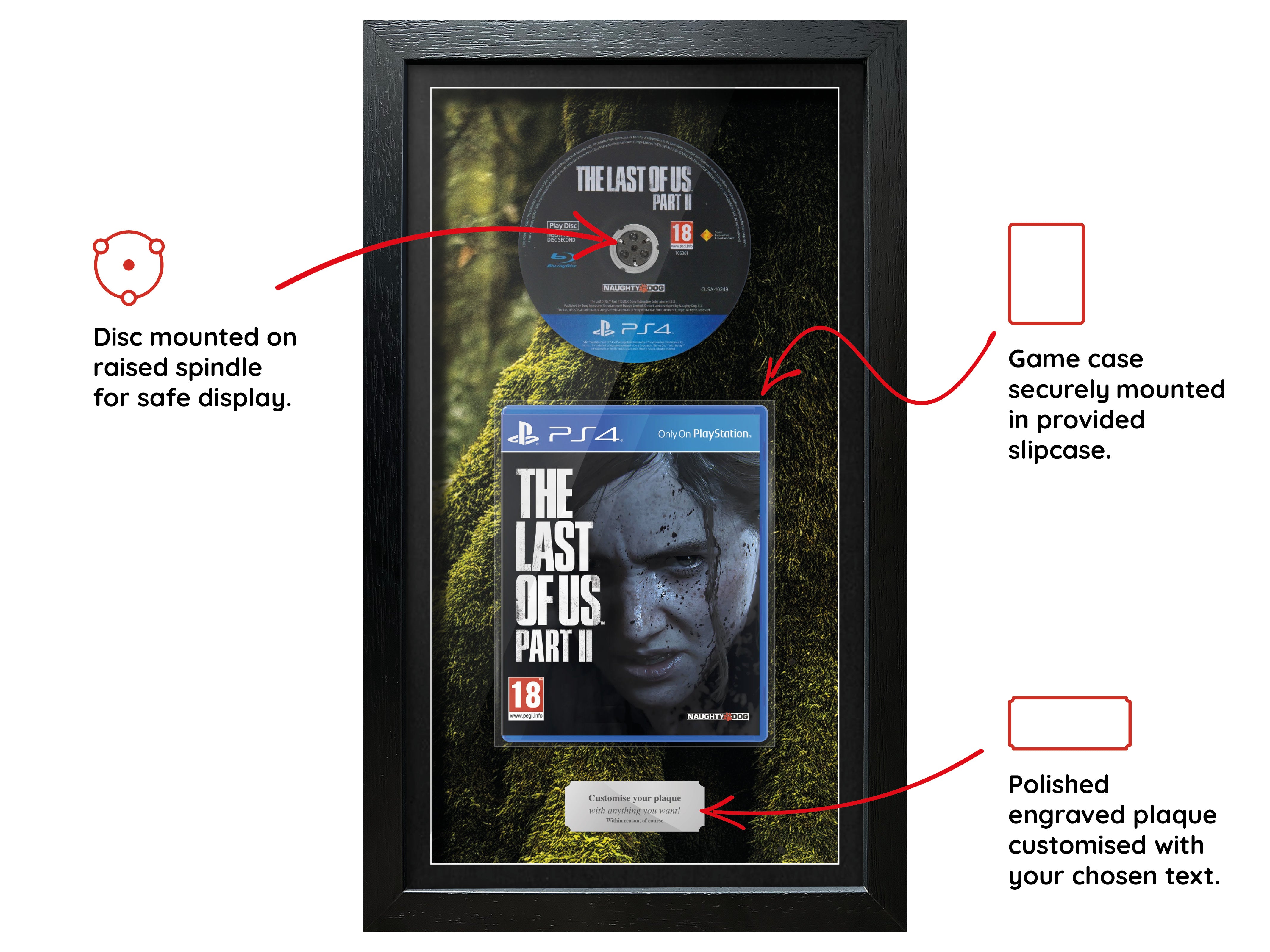 The Last of Us: Part II (PS4) Inspired By Exhibition Range Framed Game - Frame-A-Game