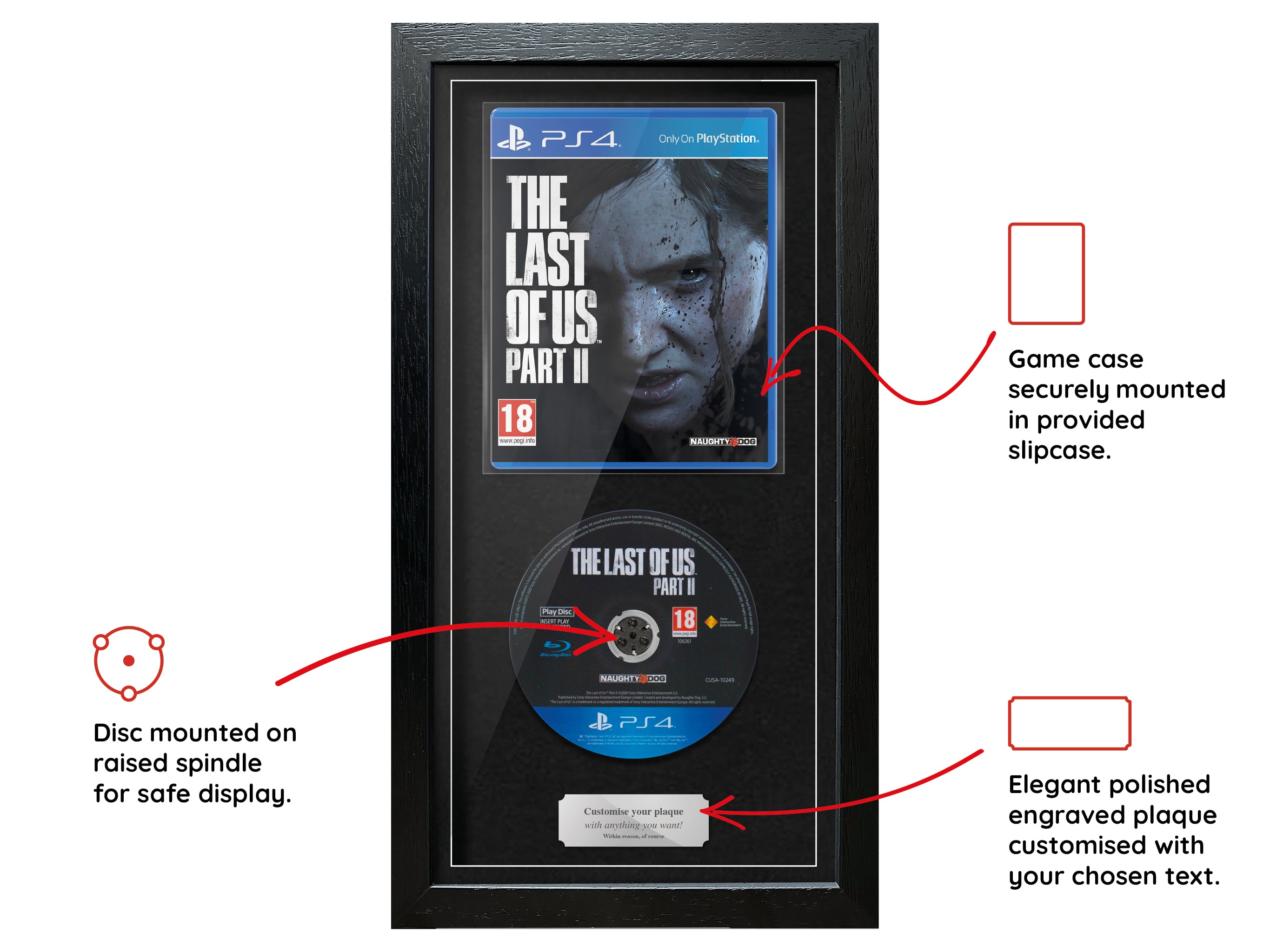 The Last of Us: Part II (PS4) Expo Pro Range Framed Game - Frame-A-Game