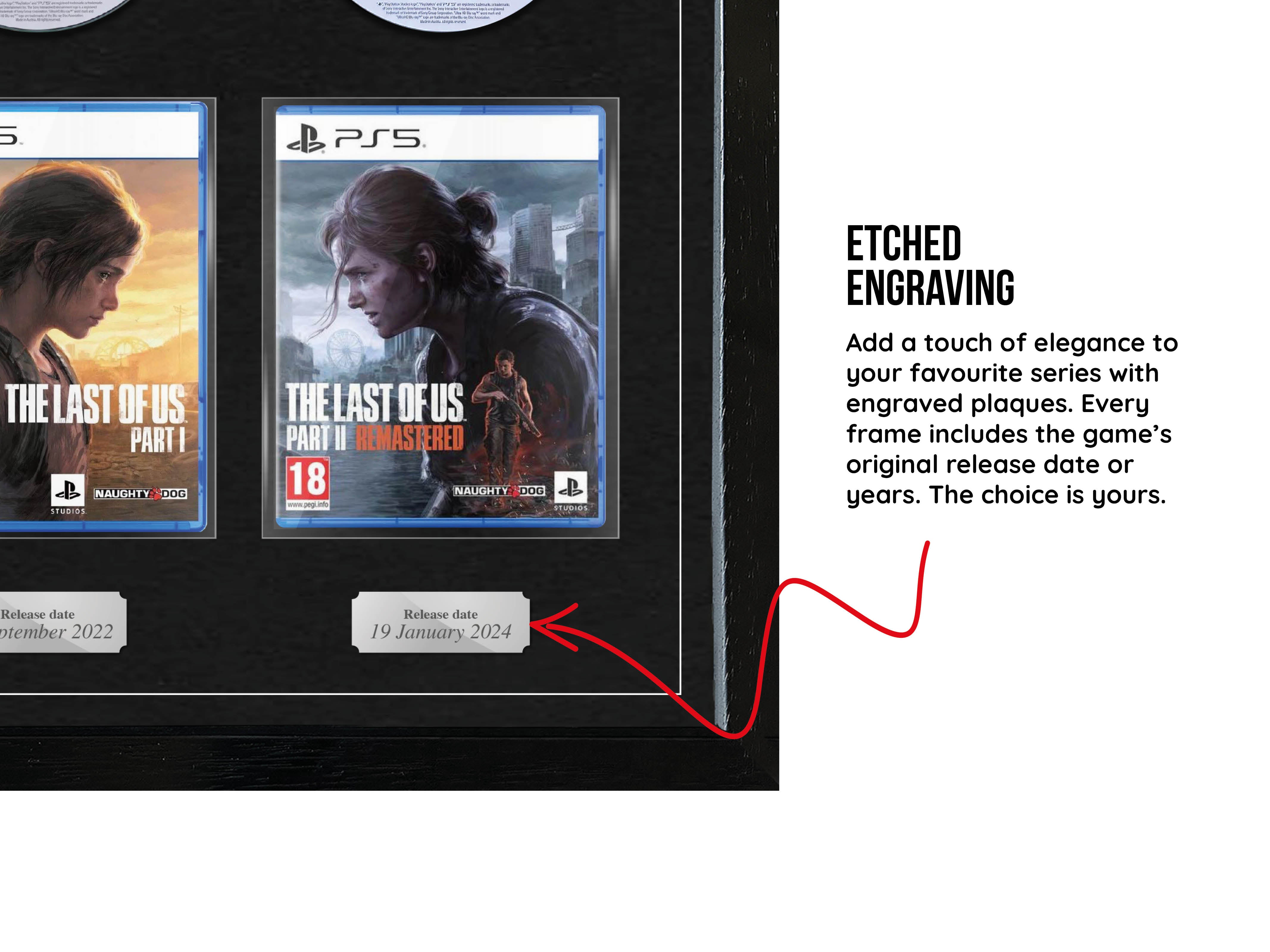The Last of Us Series (PlayStation) Exhibition Range Framed Games - Frame-A-Game