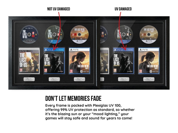 The Last of Us Trilogy (PS3/PS4/PS5) Exhibition Range Framed Games - Frame-A-Game