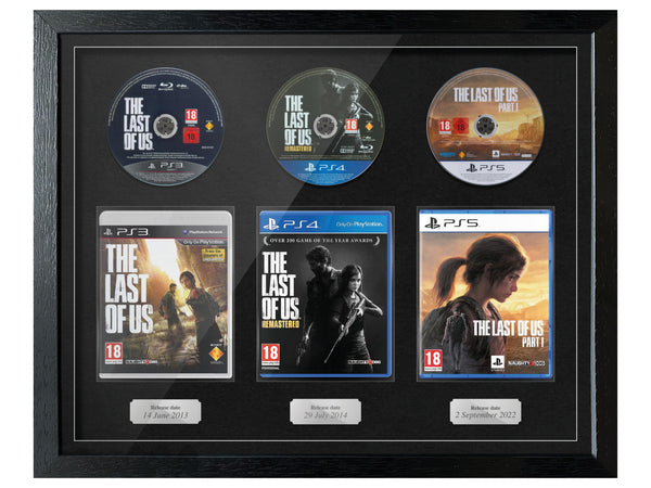 The Last of Us Trilogy (PS3/PS4/PS5) Exhibition Range Framed Games - Frame-A-Game
