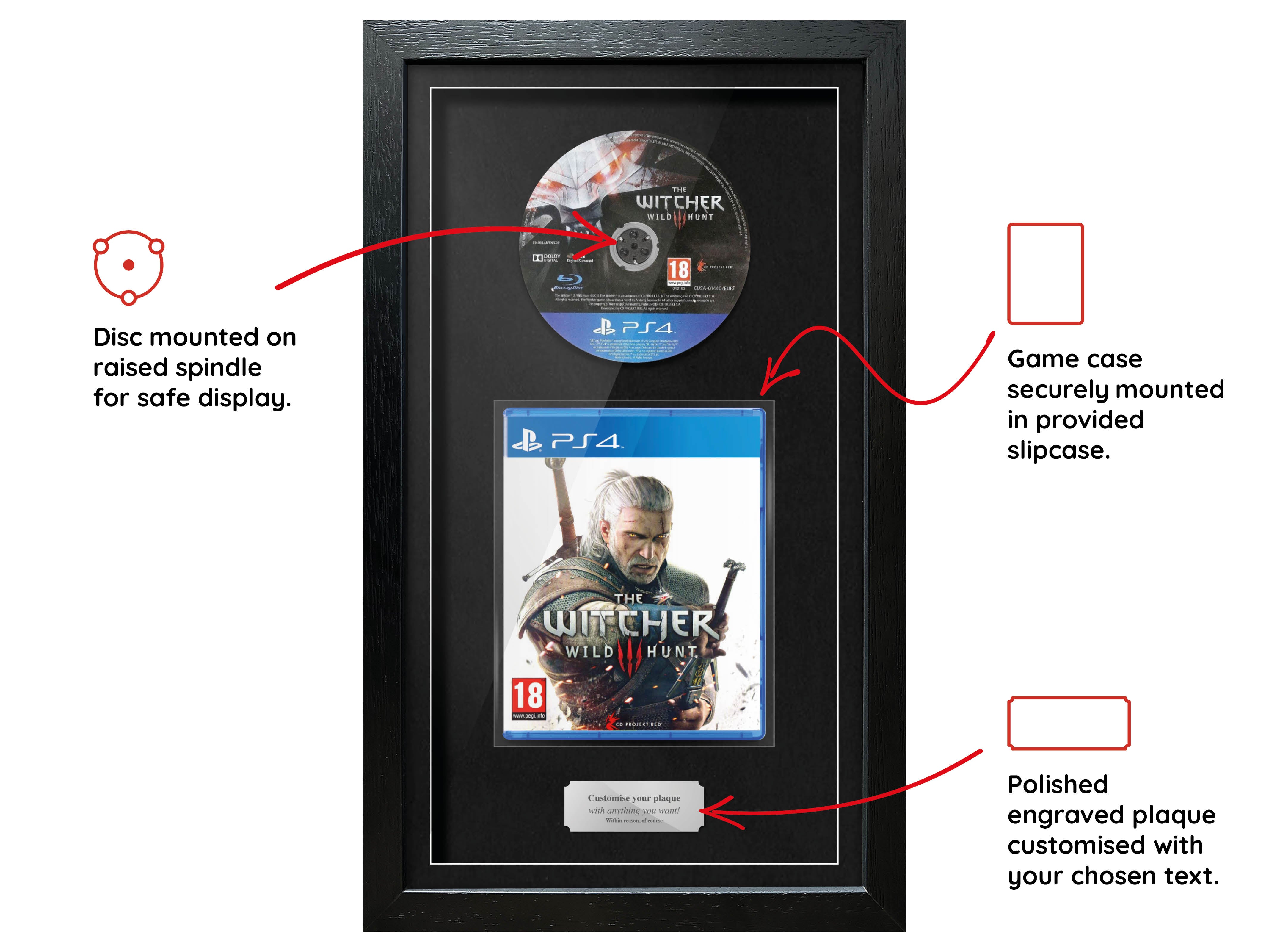 The Witcher 3 (PS4) Exhibition Range Framed Game - Frame-A-Game