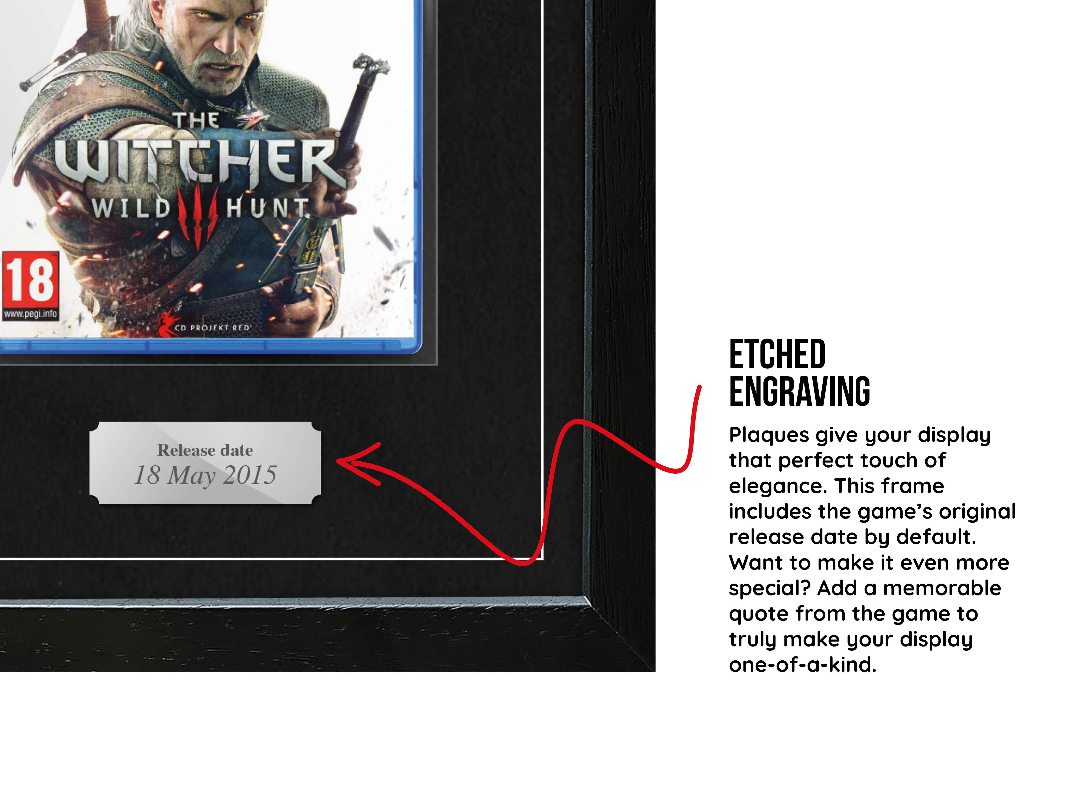The Witcher 3 (PS4) Exhibition Range Framed Game - Frame-A-Game