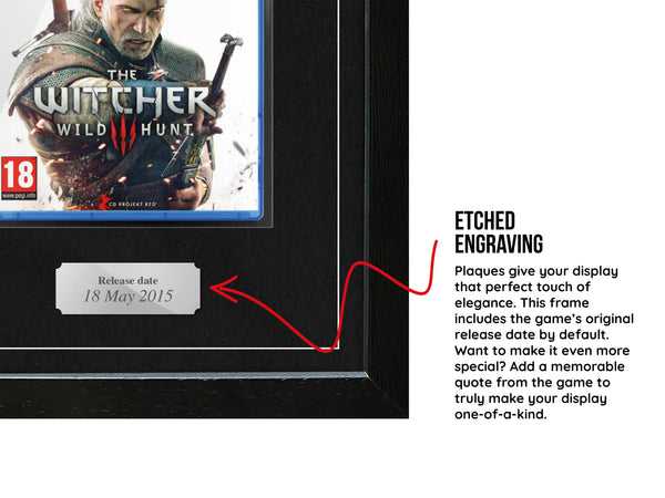 The Witcher 3 (PS4) Exhibition Range Framed Game - Frame-A-Game