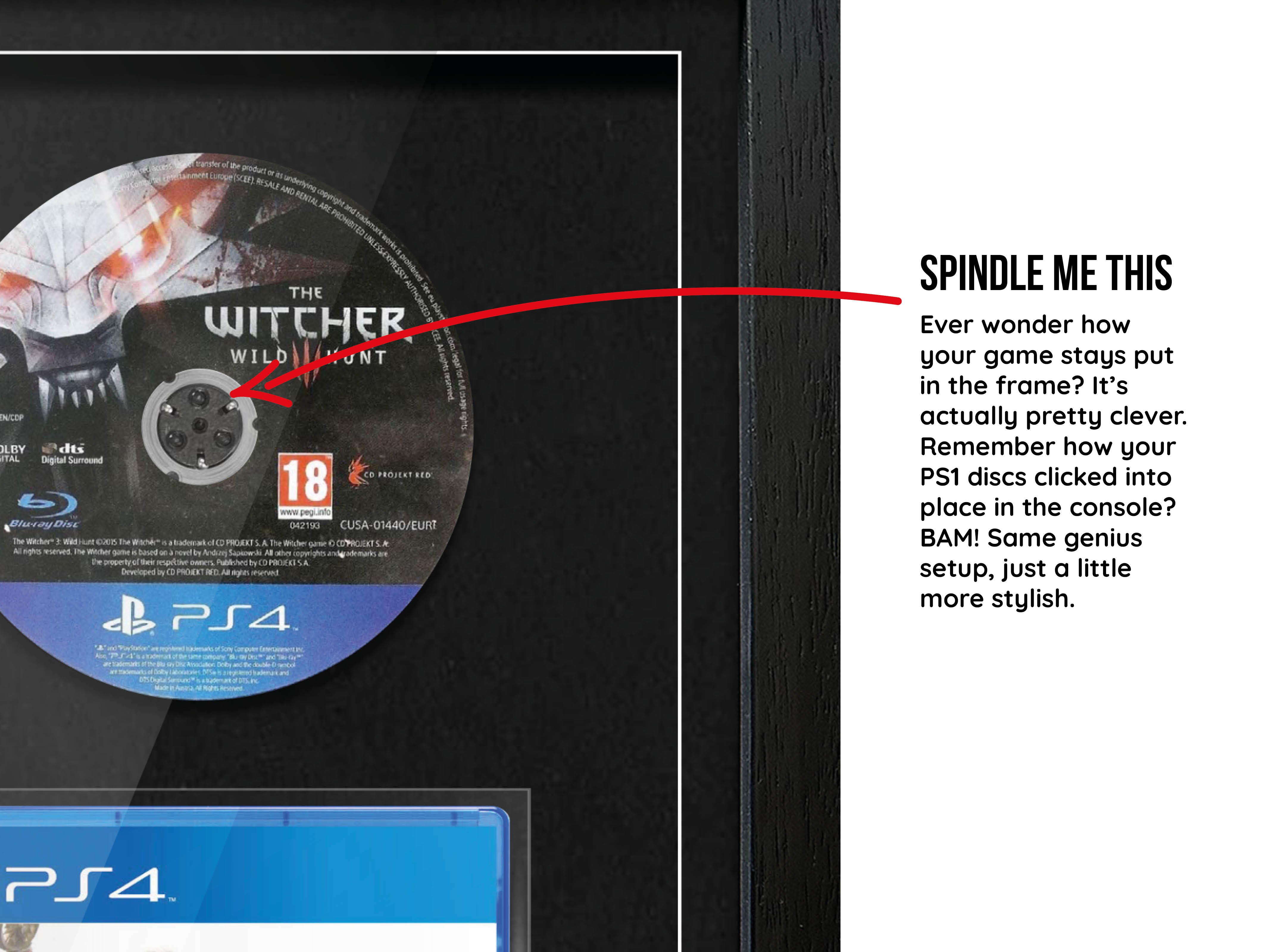The Witcher 3 (PS4) Exhibition Range Framed Game - Frame-A-Game
