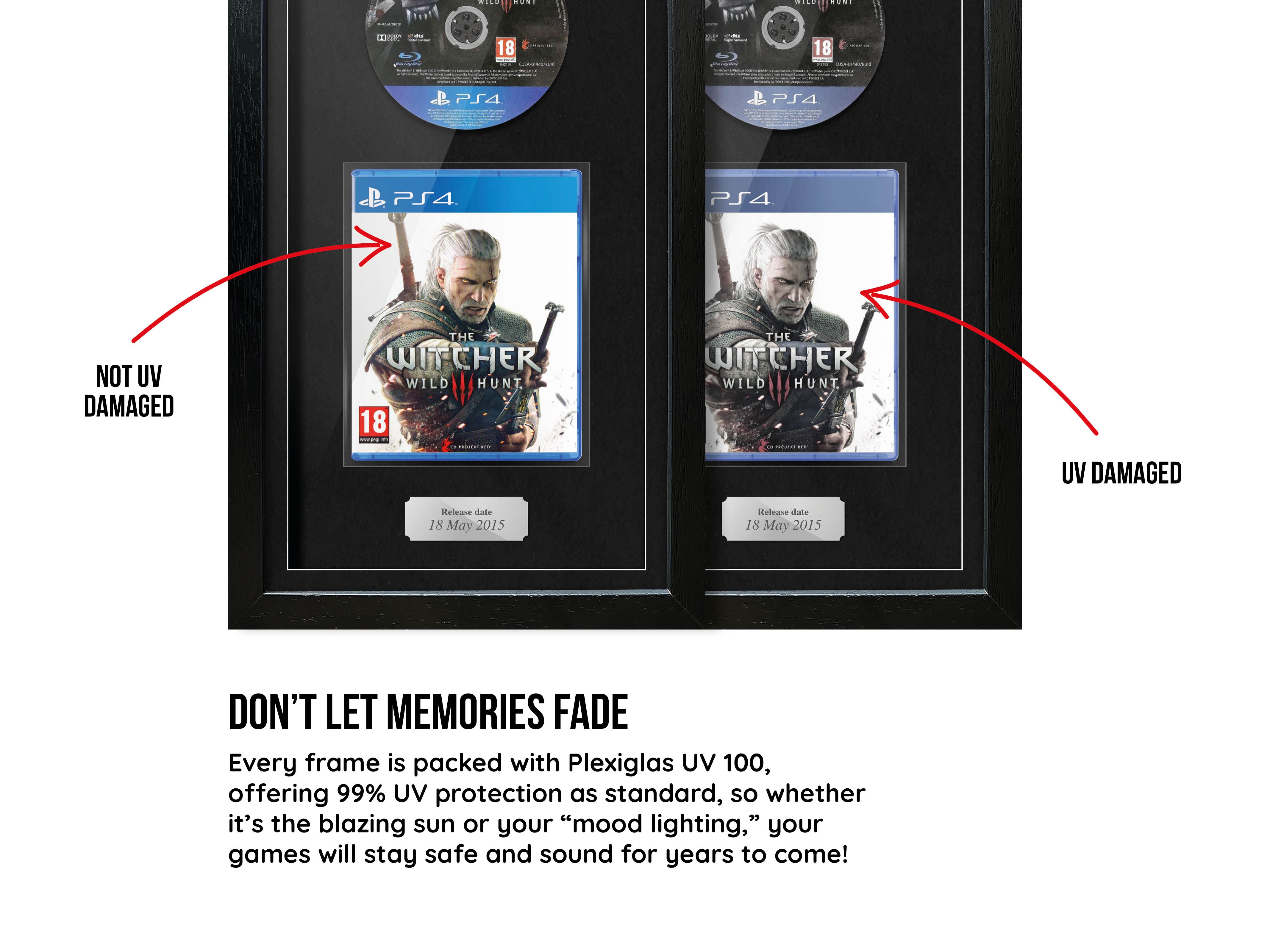 The Witcher 3 (PS4) Exhibition Range Framed Game - Frame-A-Game