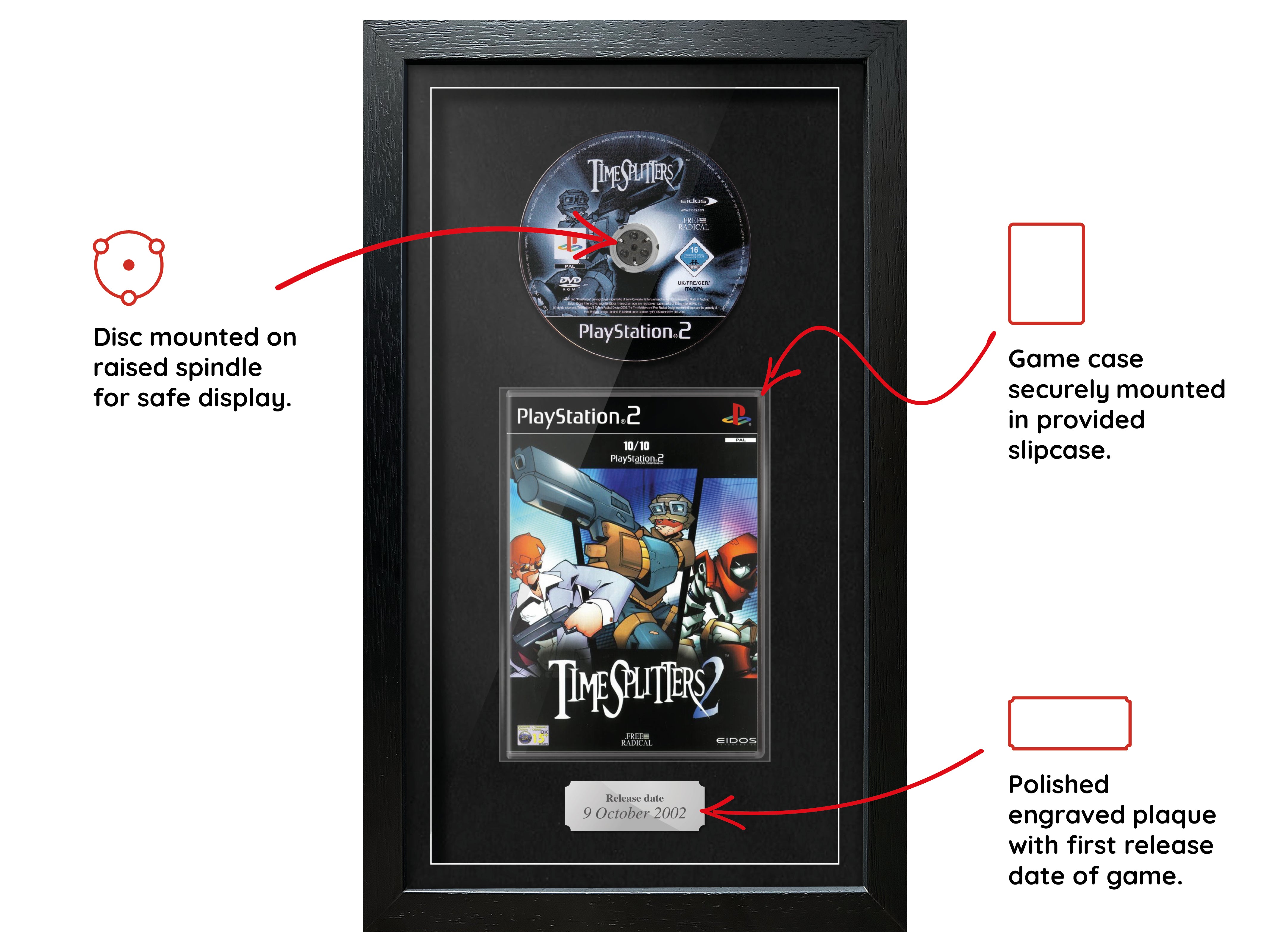 Timesplitters 2 (PS2) Exhibition Range Framed Game - Frame-A-Game