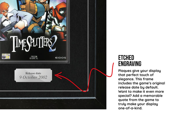 Timesplitters 2 (PS2) Exhibition Range Framed Game - Frame-A-Game