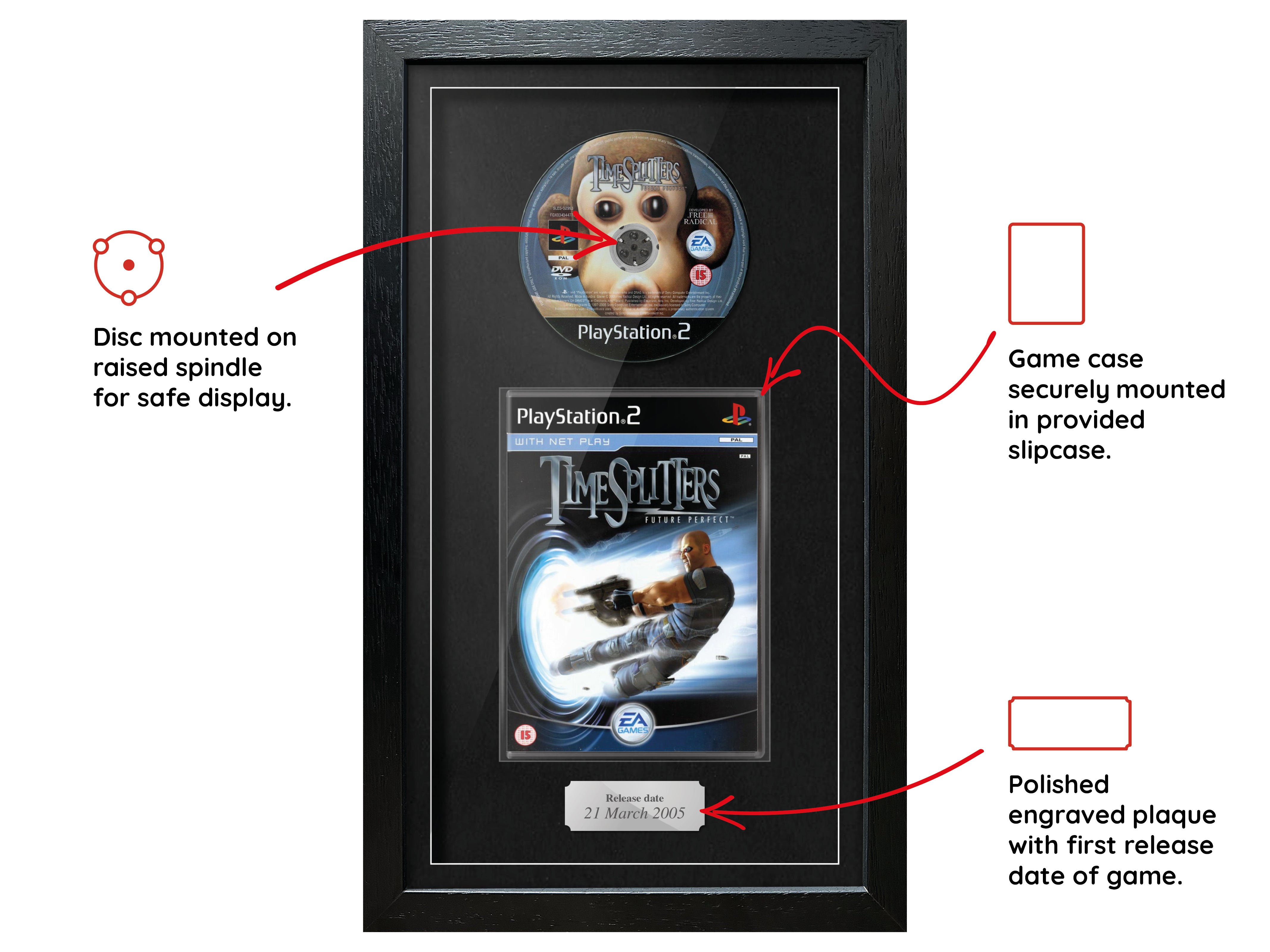 Timesplitters: Future Perfect (PS2) Exhibition Range Framed Game - Frame-A-Game