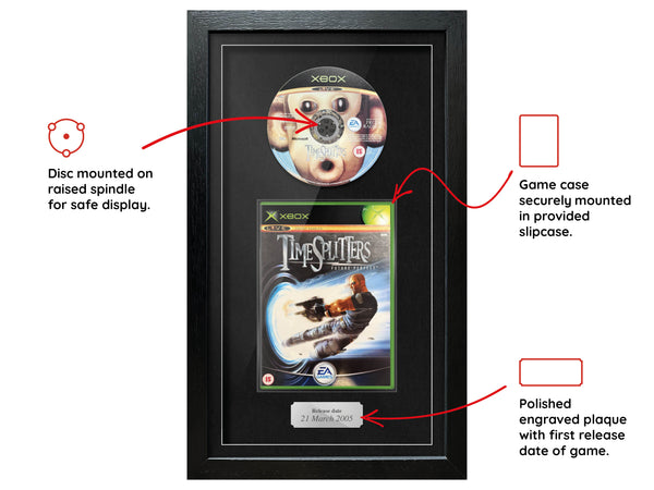 Timesplitters: Future Perfect (Xbox) Exhibition Range Framed Game - Frame-A-Game