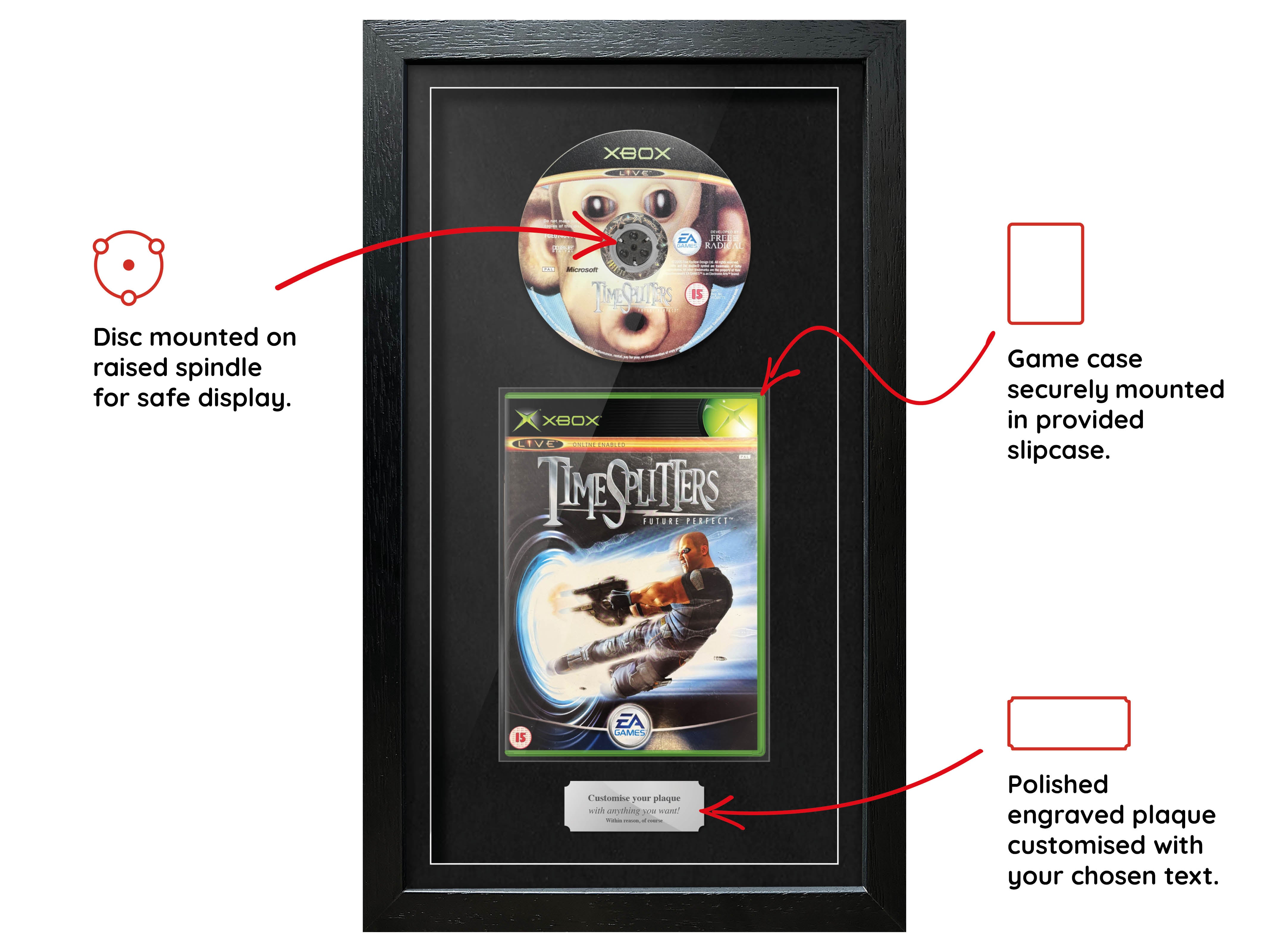 Timesplitters: Future Perfect (Xbox) Exhibition Range Framed Game - Frame-A-Game