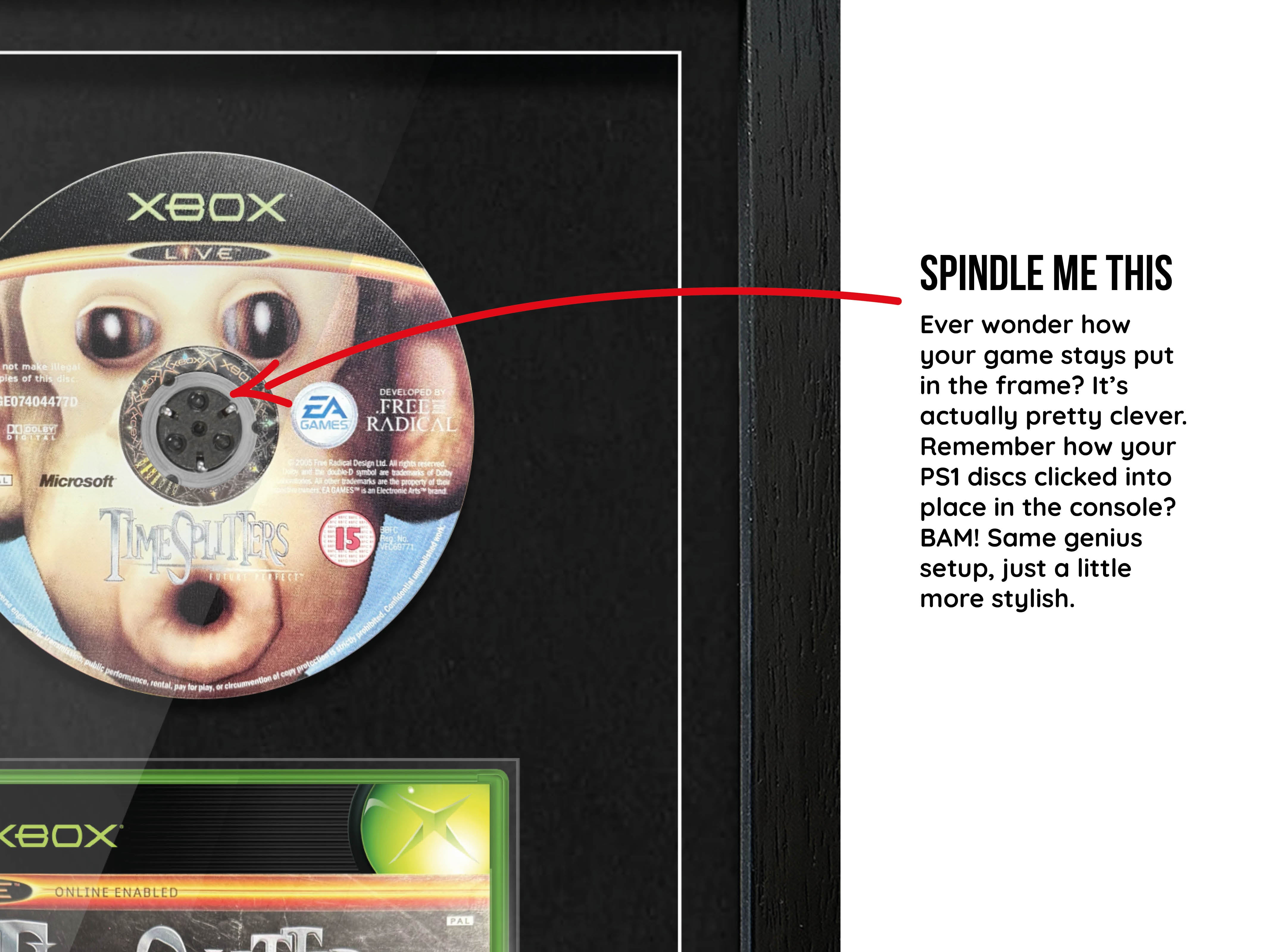 Timesplitters: Future Perfect (Xbox) Exhibition Range Framed Game - Frame-A-Game