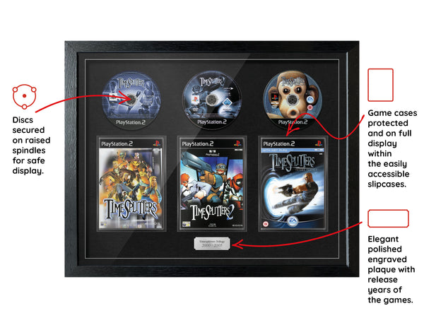The Timesplitters Trilogy (PS2) Exhibition Range Framed Games - Frame-A-Game