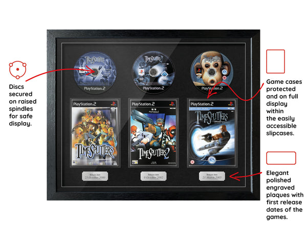 The Timesplitters Trilogy (PS2) Exhibition Range Framed Games - Frame-A-Game