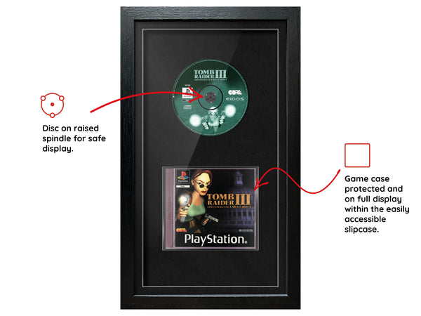 Tomb Raider III: Adventures of Lara Croft (PS1) Exhibition Range Framed Game - Frame-A-Game