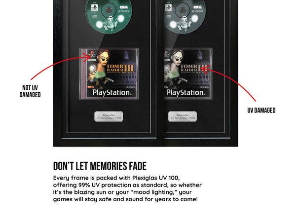 Tomb Raider III: Adventures of Lara Croft (PS1) Exhibition Range Framed Game - Frame-A-Game