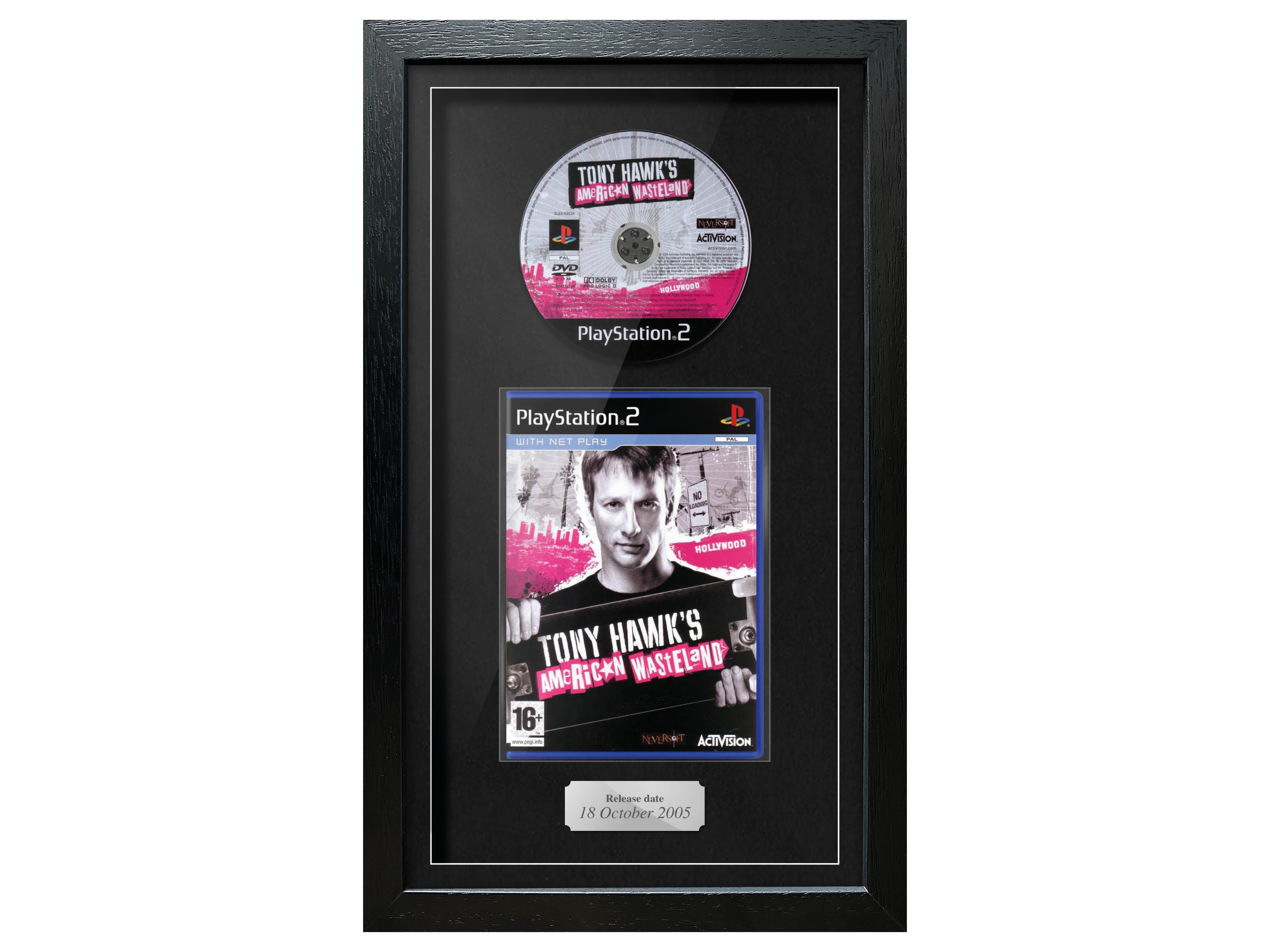 Tony Hawk's American Wasteland (PS2) Exhibition Range Framed Game - Frame-A-Game