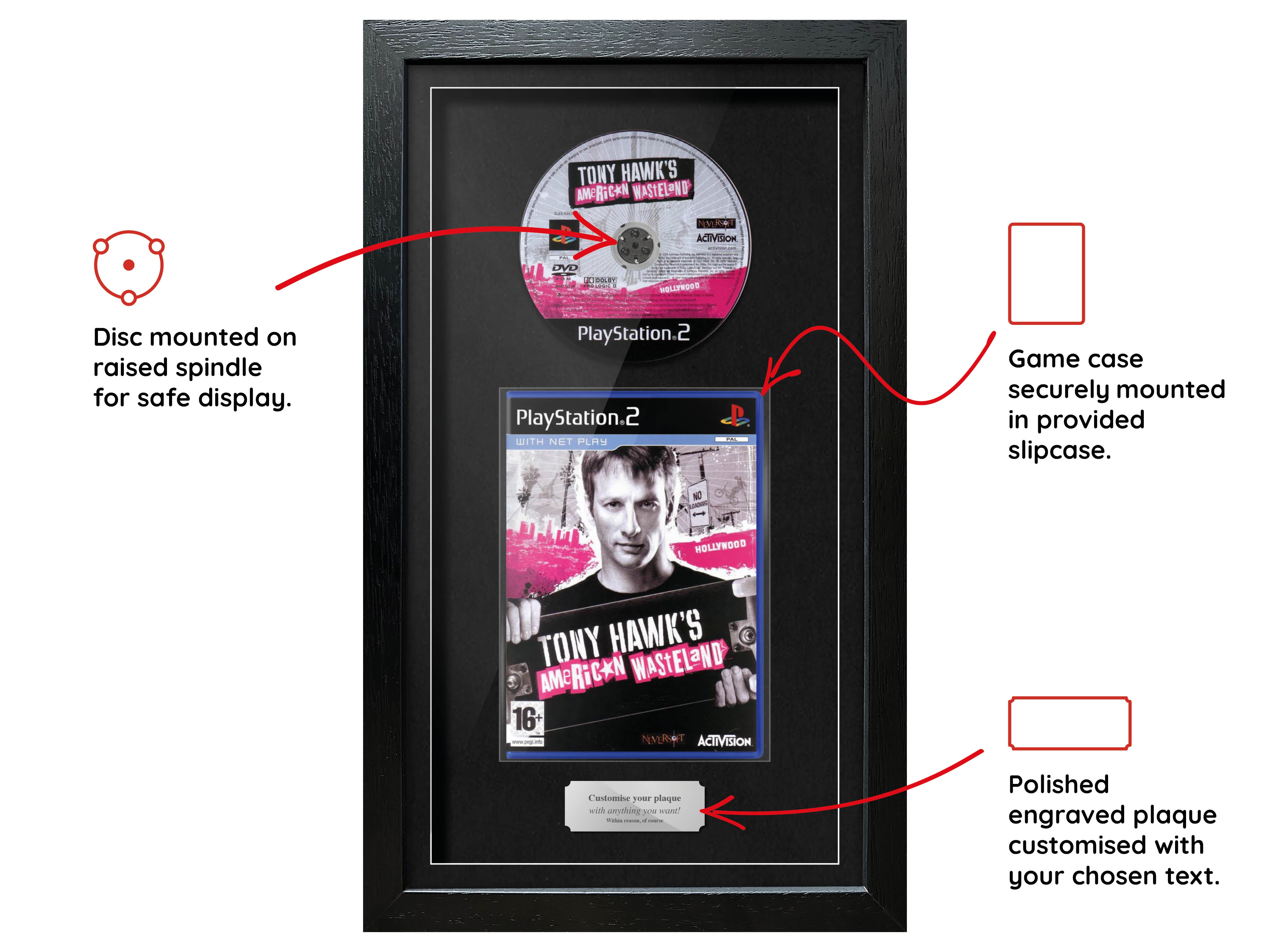 Tony Hawk's American Wasteland (PS2) Exhibition Range Framed Game - Frame-A-Game