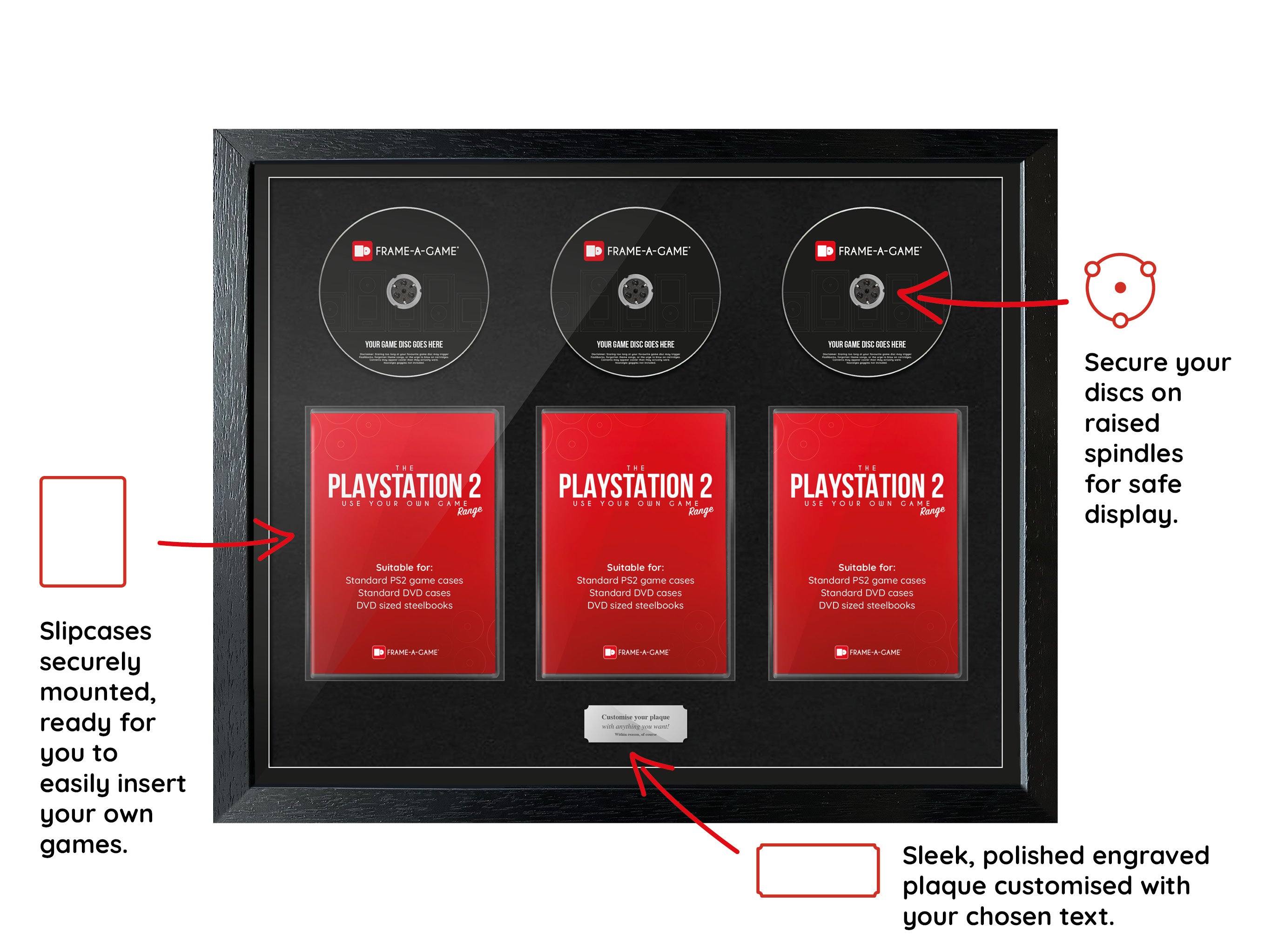 Use Your Own Games Trilogy (PlayStation) Exhibition Range Frame - Frame-A-Game