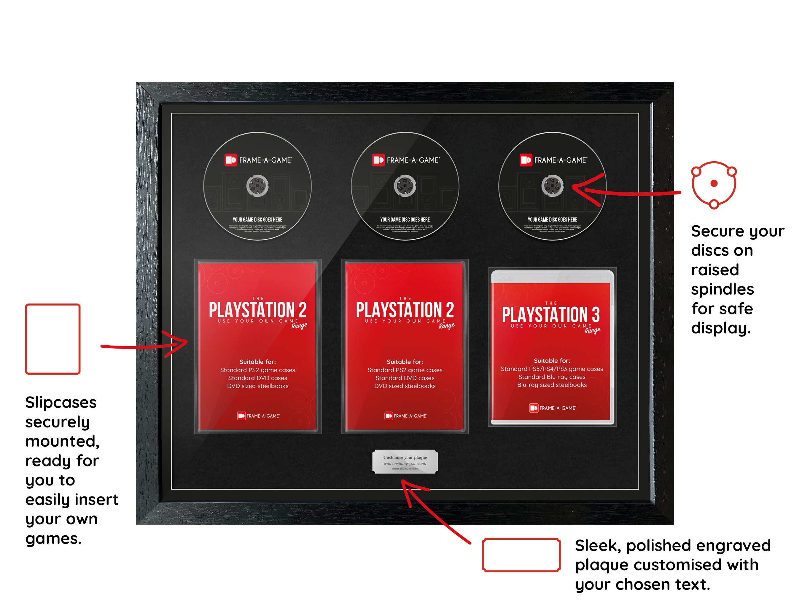 Use Your Own Games Trilogy (PlayStation) Exhibition Range Frame - Frame-A-Game