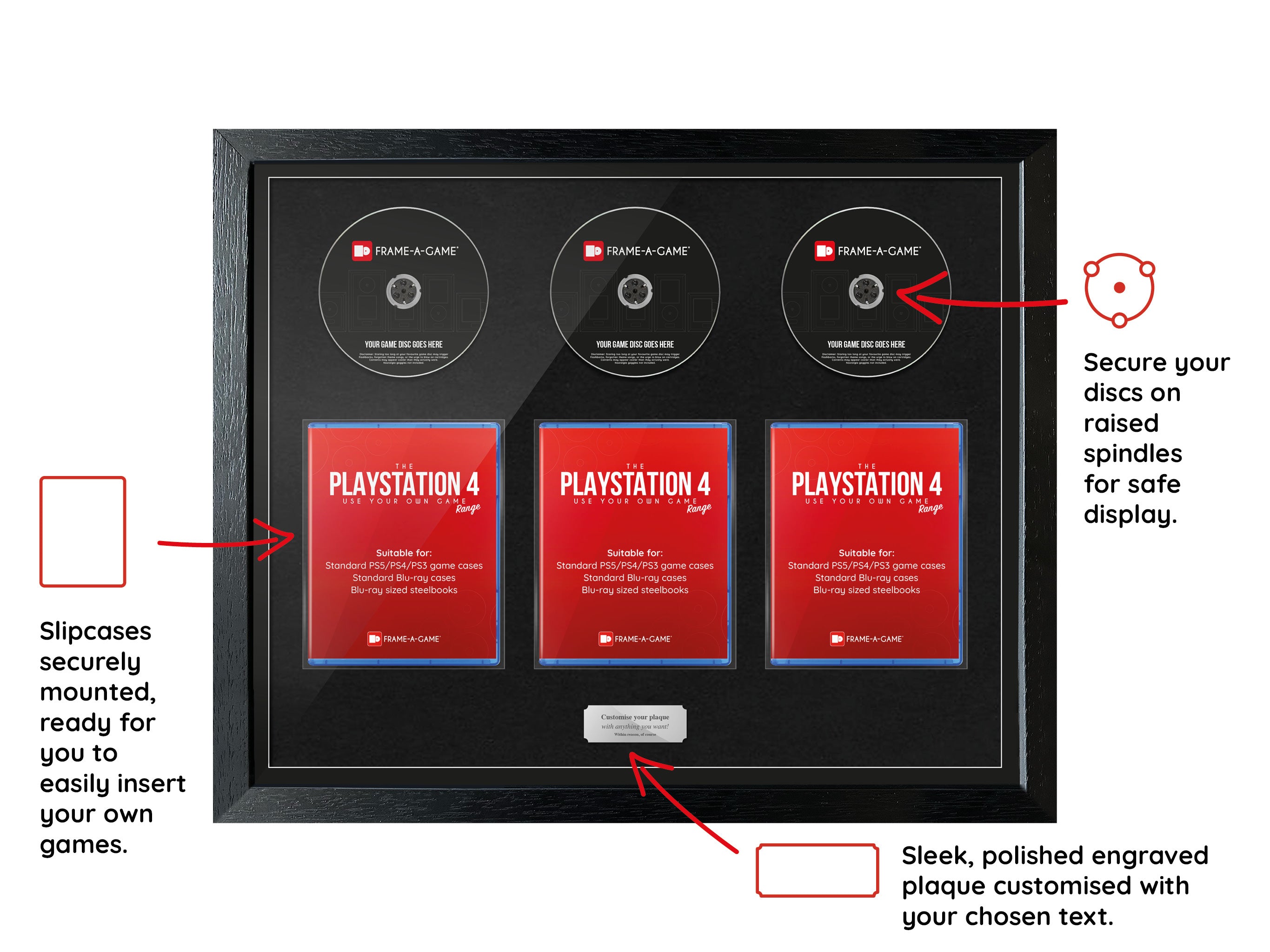 Use Your Own Games Trilogy (PlayStation) Exhibition Range Frame - Frame-A-Game