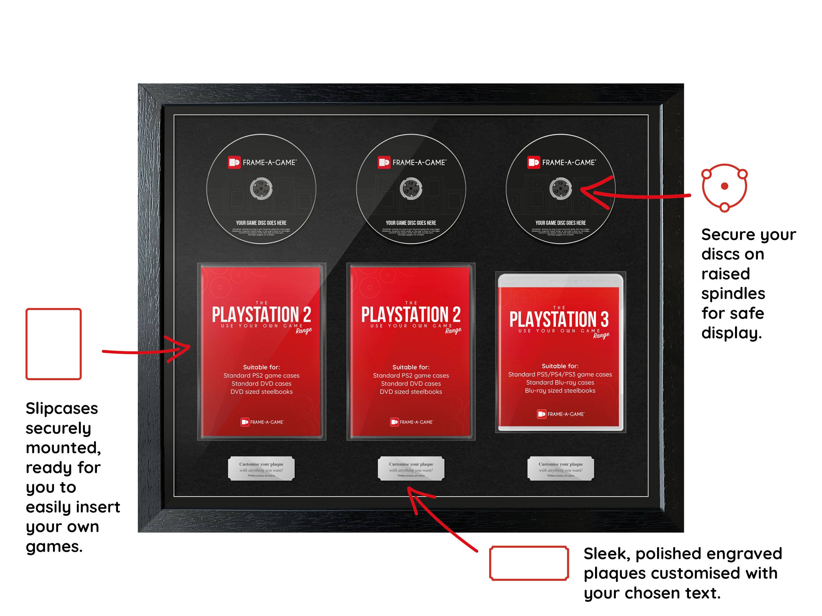 Use Your Own Games Trilogy (PlayStation) Exhibition Range Frame - Frame-A-Game