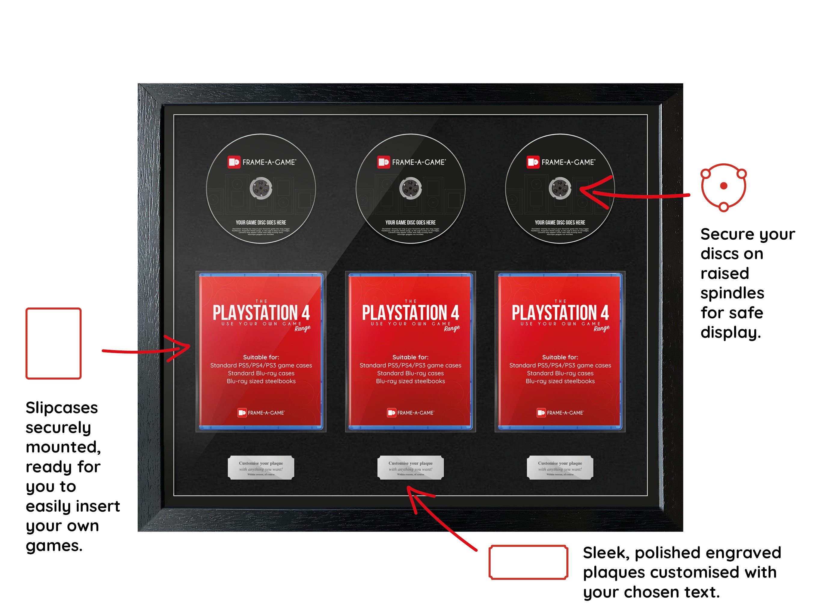 Use Your Own Games Trilogy (PlayStation) Exhibition Range Frame - Frame-A-Game