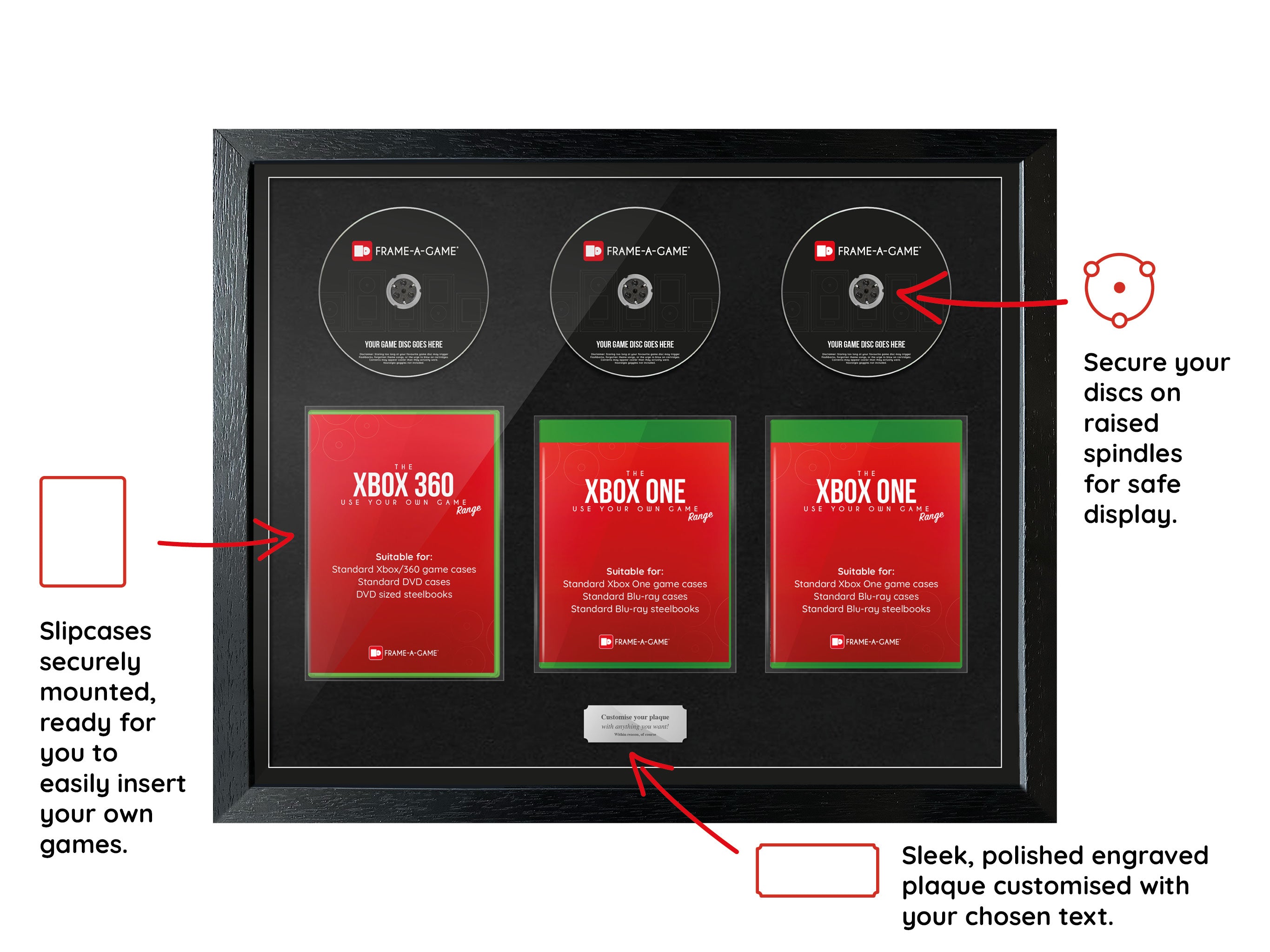 Use Your Own Games Trilogy (Xbox) Exhibition Range Frame - Frame-A-Game