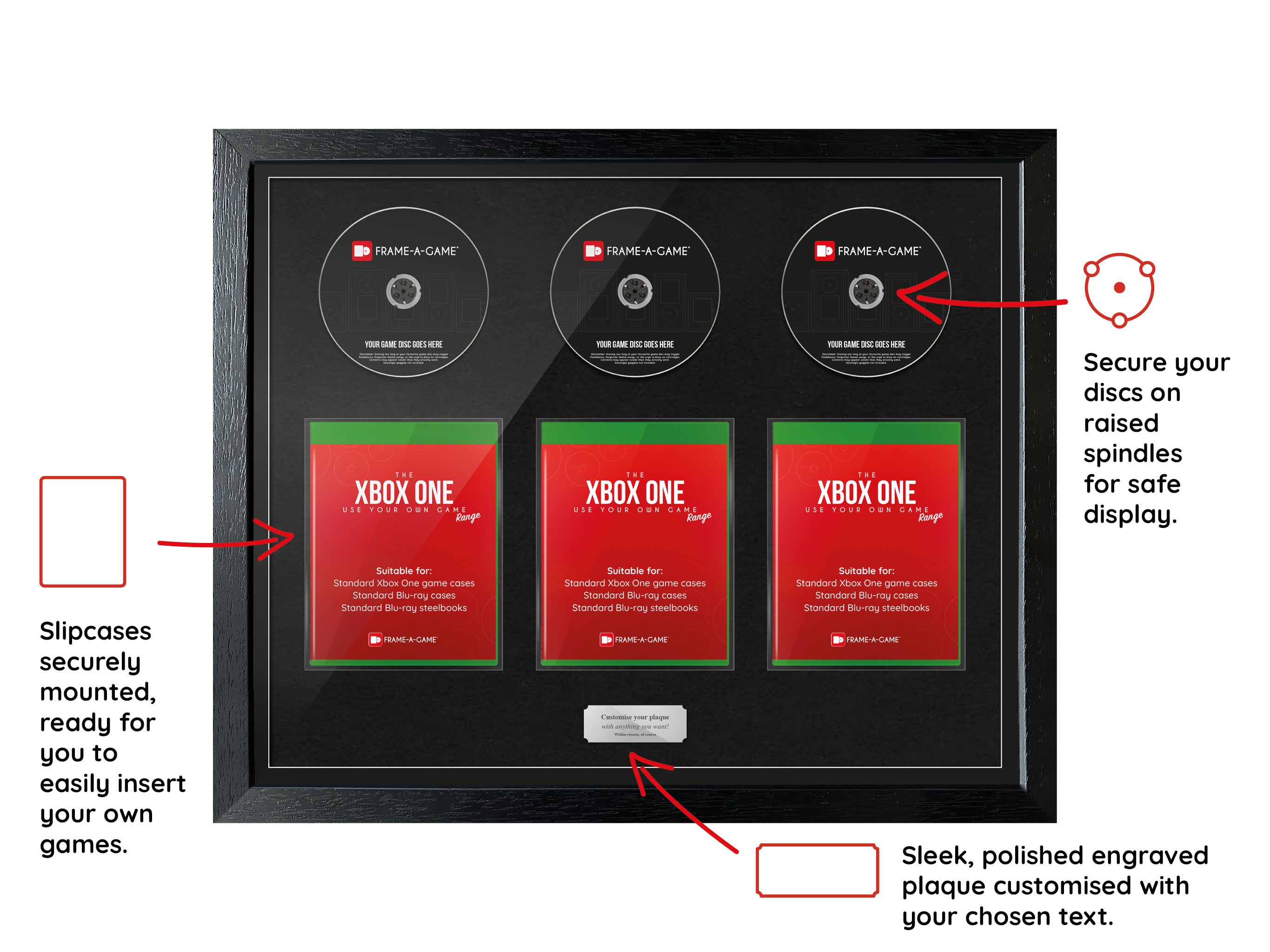 Use Your Own Games Trilogy (Xbox) Exhibition Range Frame - Frame-A-Game