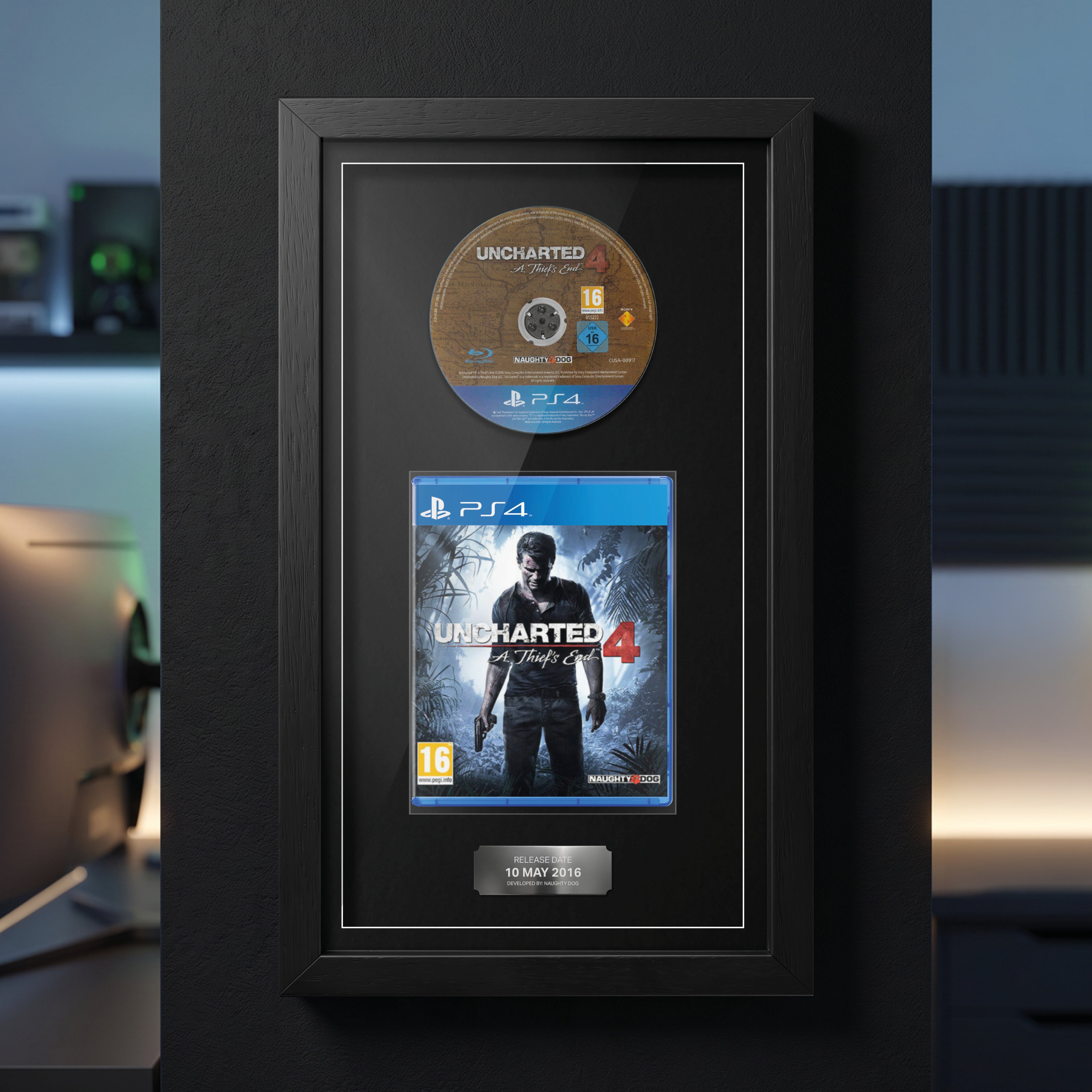 Uncharted 4 : A Thief's End (PS4) Jeu encadré de la gamme Exhibition Range