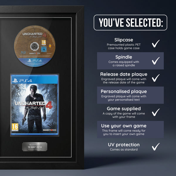 Uncharted 4 : A Thief's End (PS4) Jeu encadré de la gamme Exhibition Range