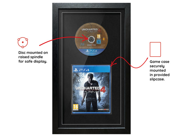 Uncharted 4: A Thief's End (PS4) Exhibition Range Framed Game - Frame-A-Game