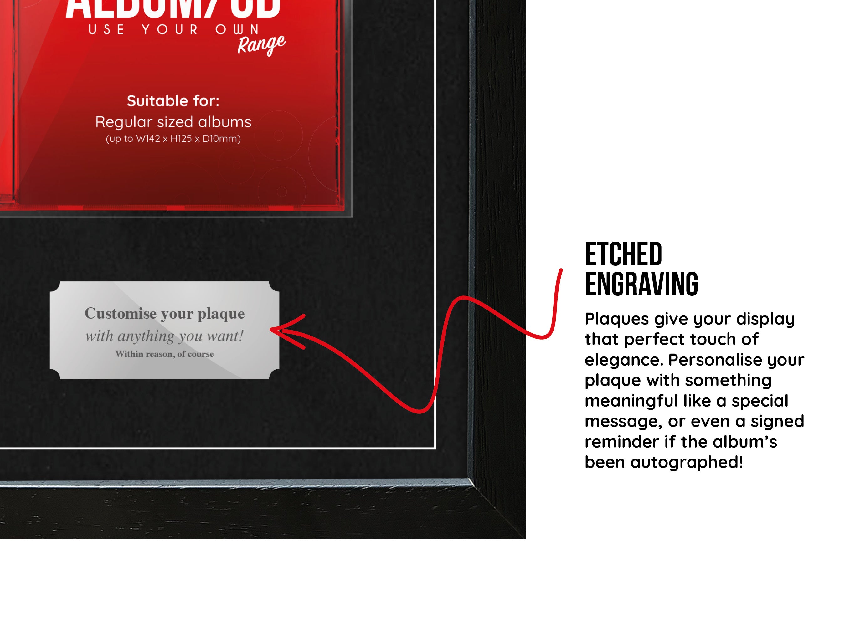 Use Your Own Album (CD) Exhibition Range Frame - Frame-A-Game