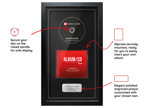 Use Your Own Album (CD) Exhibition Range Frame - Frame-A-Game