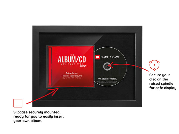 Use Your Own Album (CD) Display Case Range Frame - Frame-A-Game