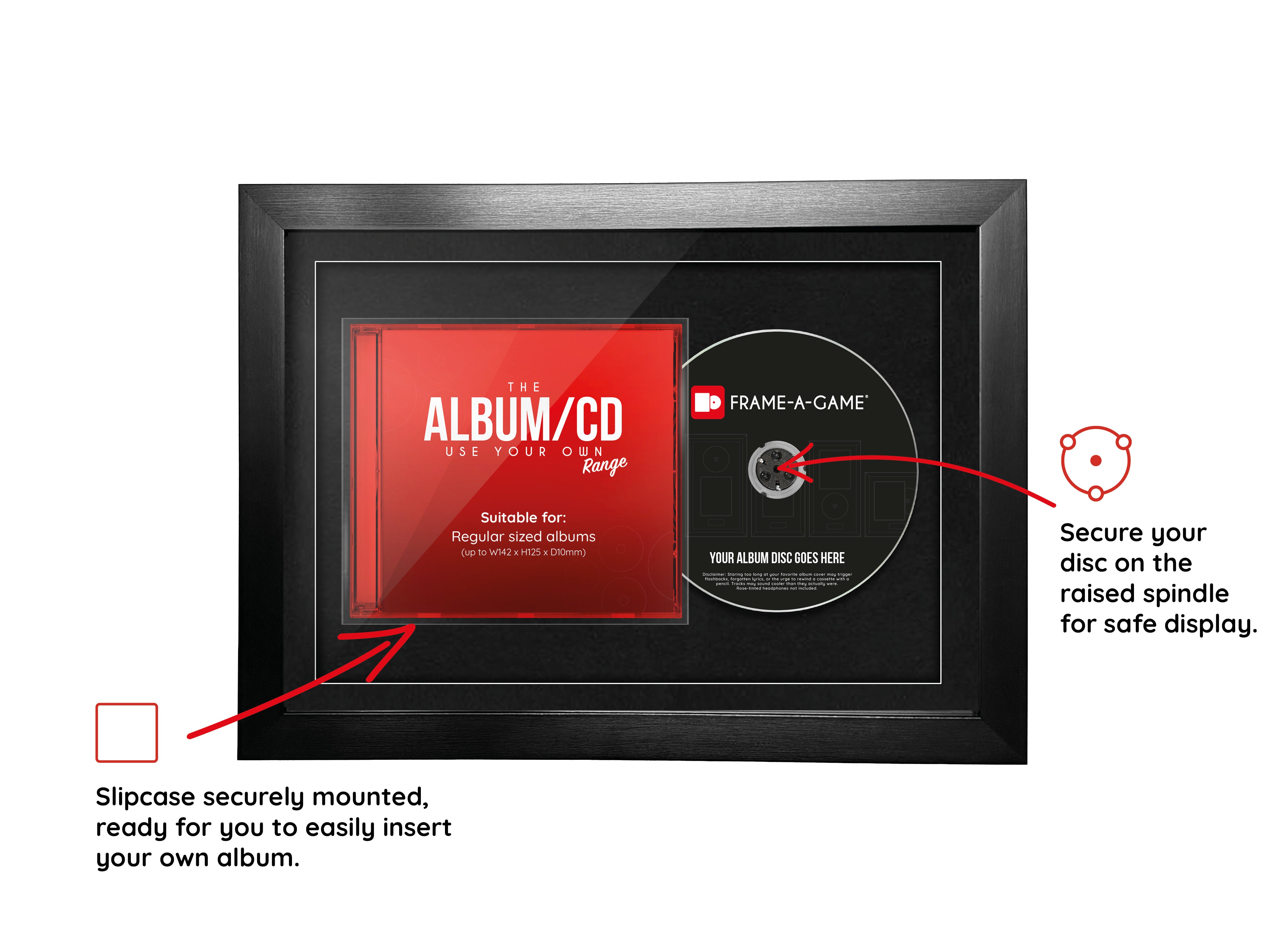 Utilisez votre propre présentoir à album (CD)