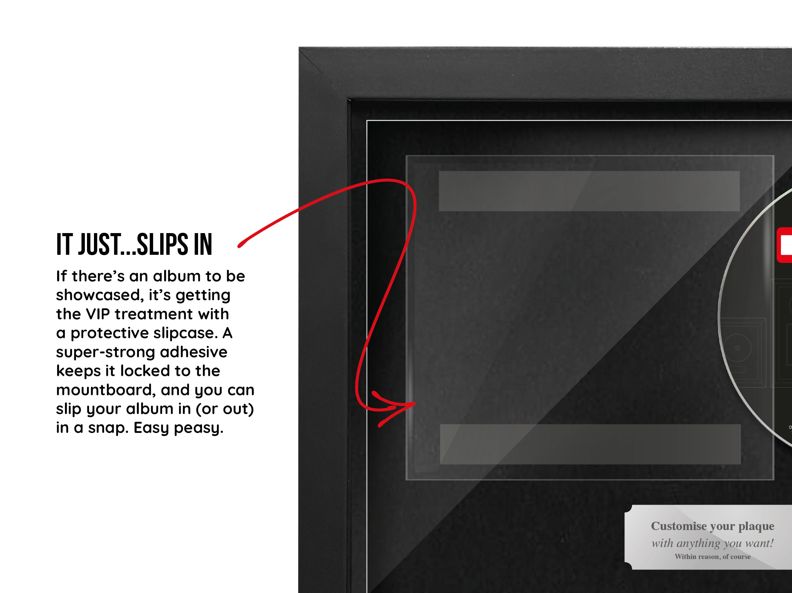 Use Your Own Album (CD) Display Case Range Frame - Frame-A-Game