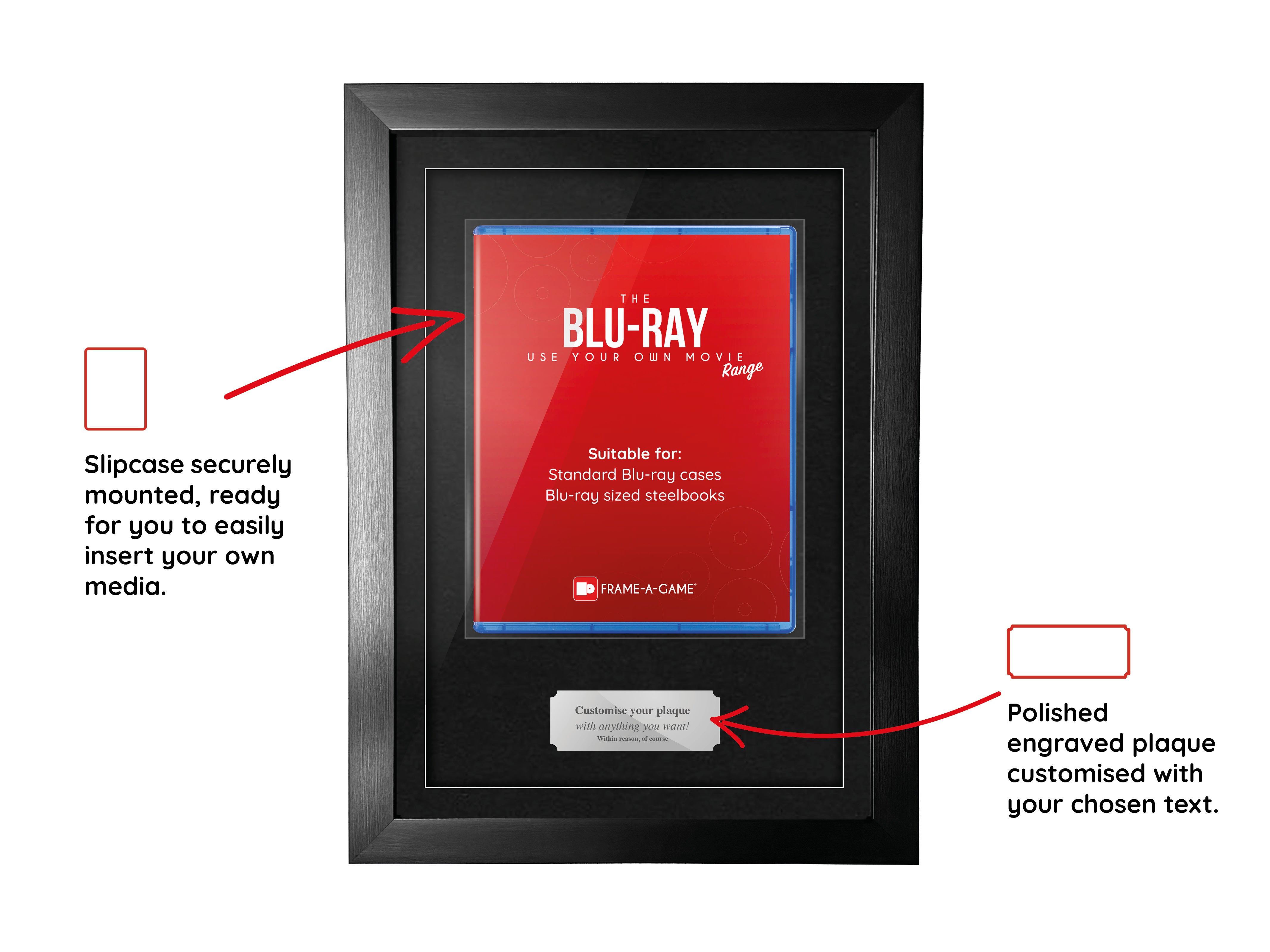 Utilisez votre propre boîtier de présentation pour film (Blu-ray)