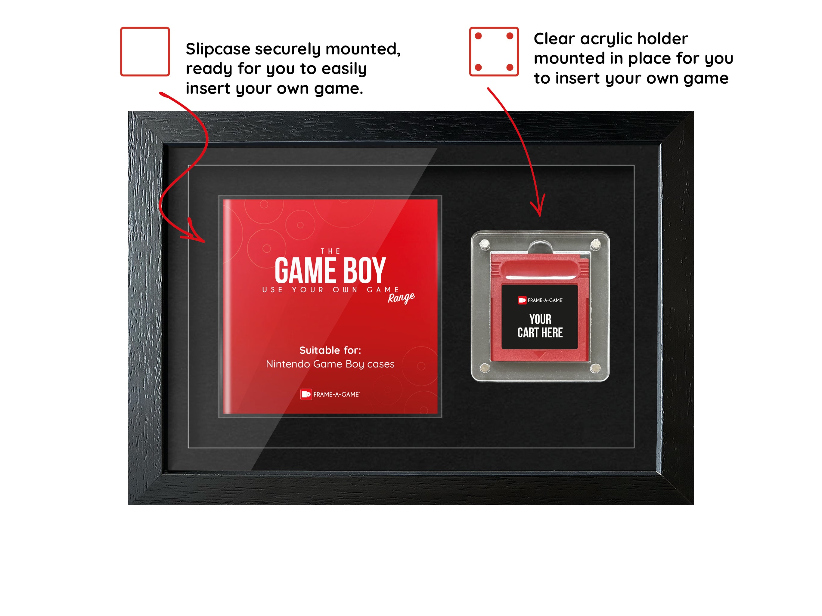 Use Your Own Game (Game Boy) Exhibition Range Frame - Frame-A-Game
