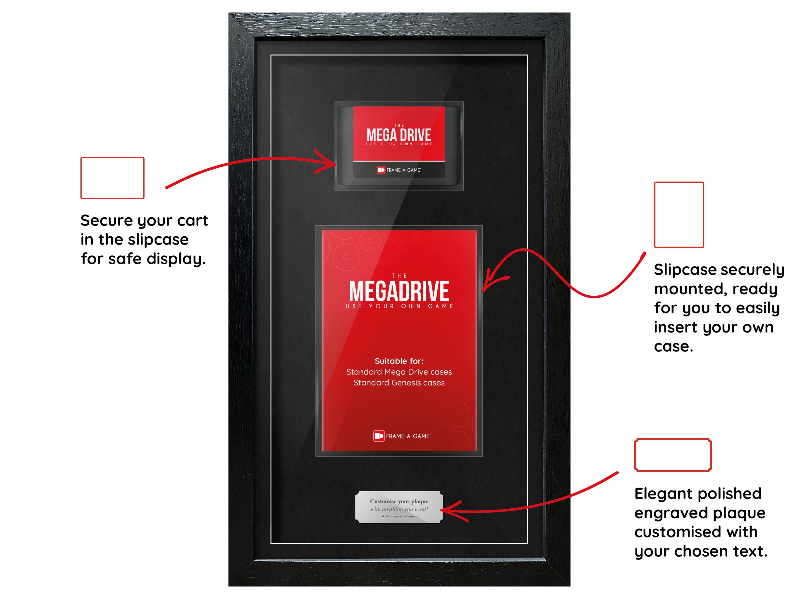 Use Your Own Game (Mega Drive/Genesis) Exhibition Range Frame - Frame-A-Game